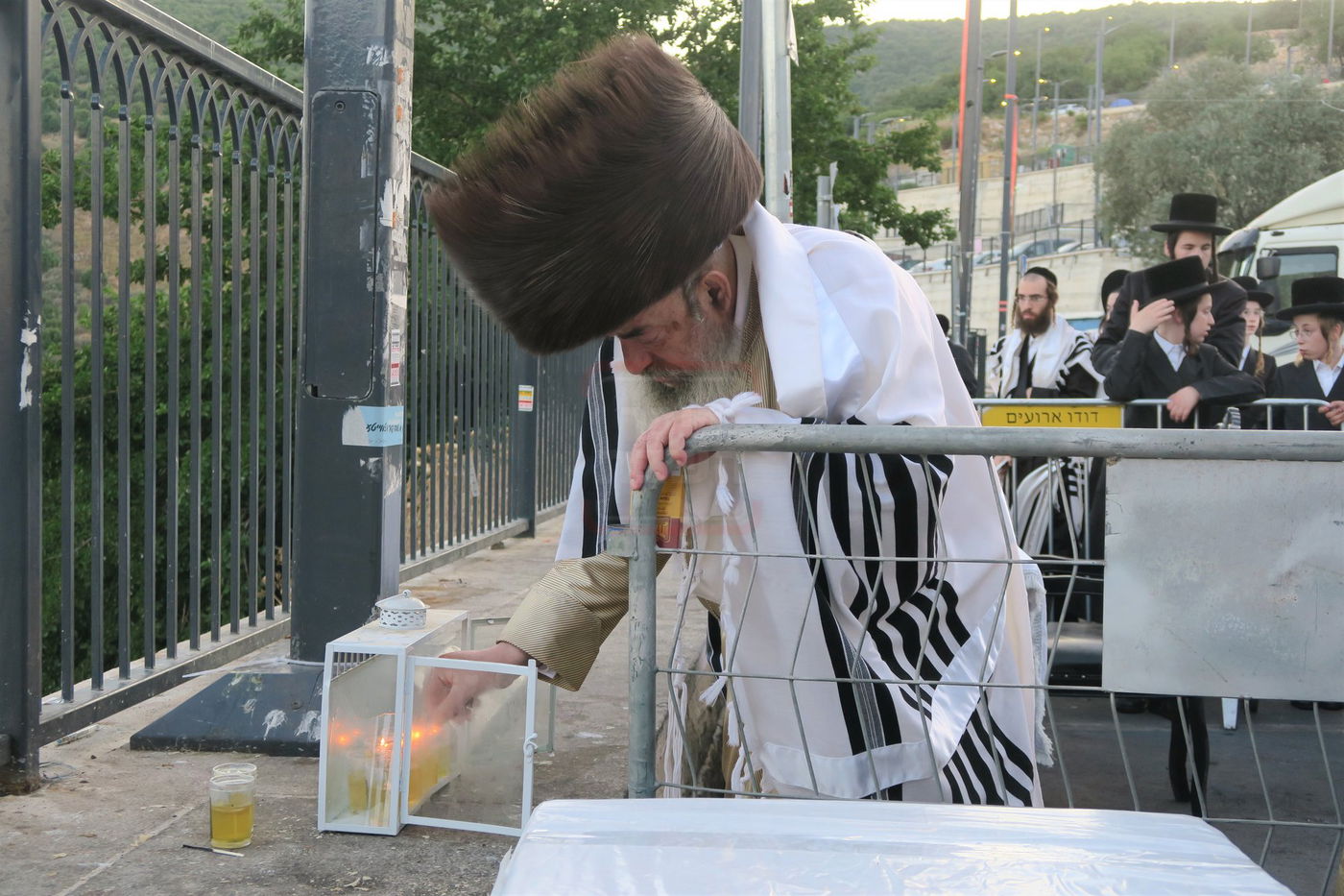 האדמו"ר מלעלוב שבת בהעלותך במירון