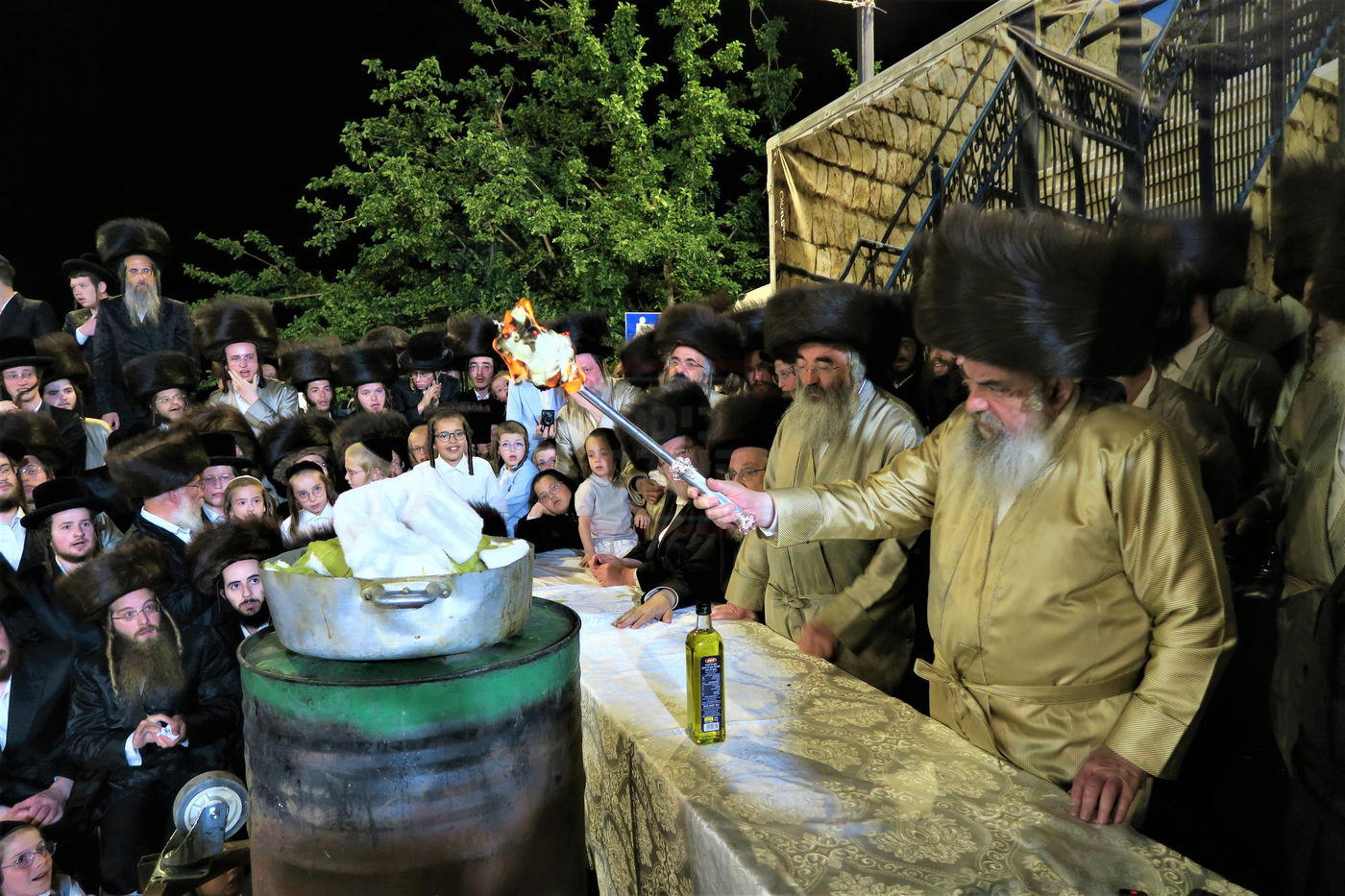 האדמו"ר מלעלוב שבת בהעלותך במירון