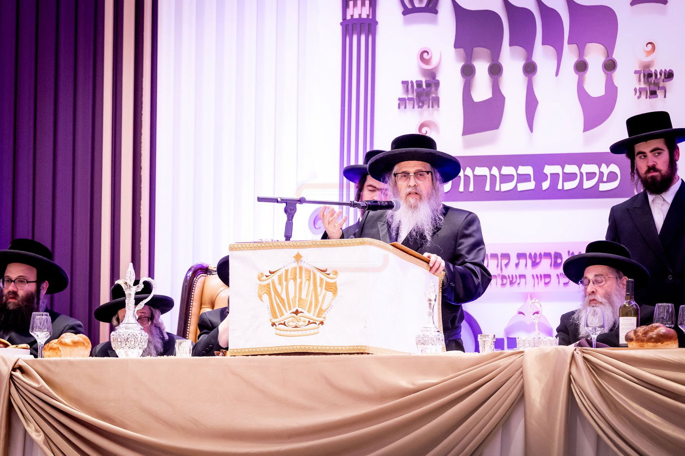 סיום מסכת בכורות בחצה"ק סאטמר