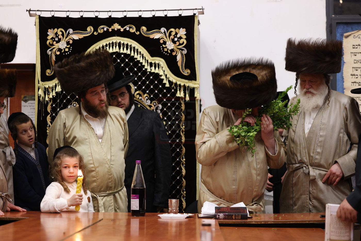 האדמו"ר מלעלוב בהבדלה בעיה"ק צפת