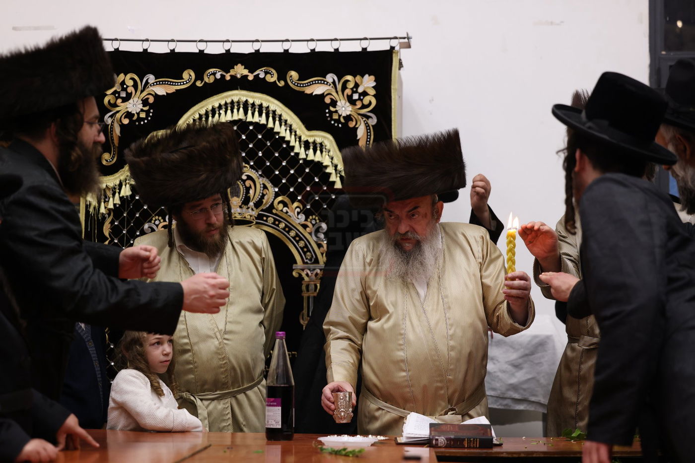 האדמו"ר מלעלוב בהבדלה בעיה"ק צפת