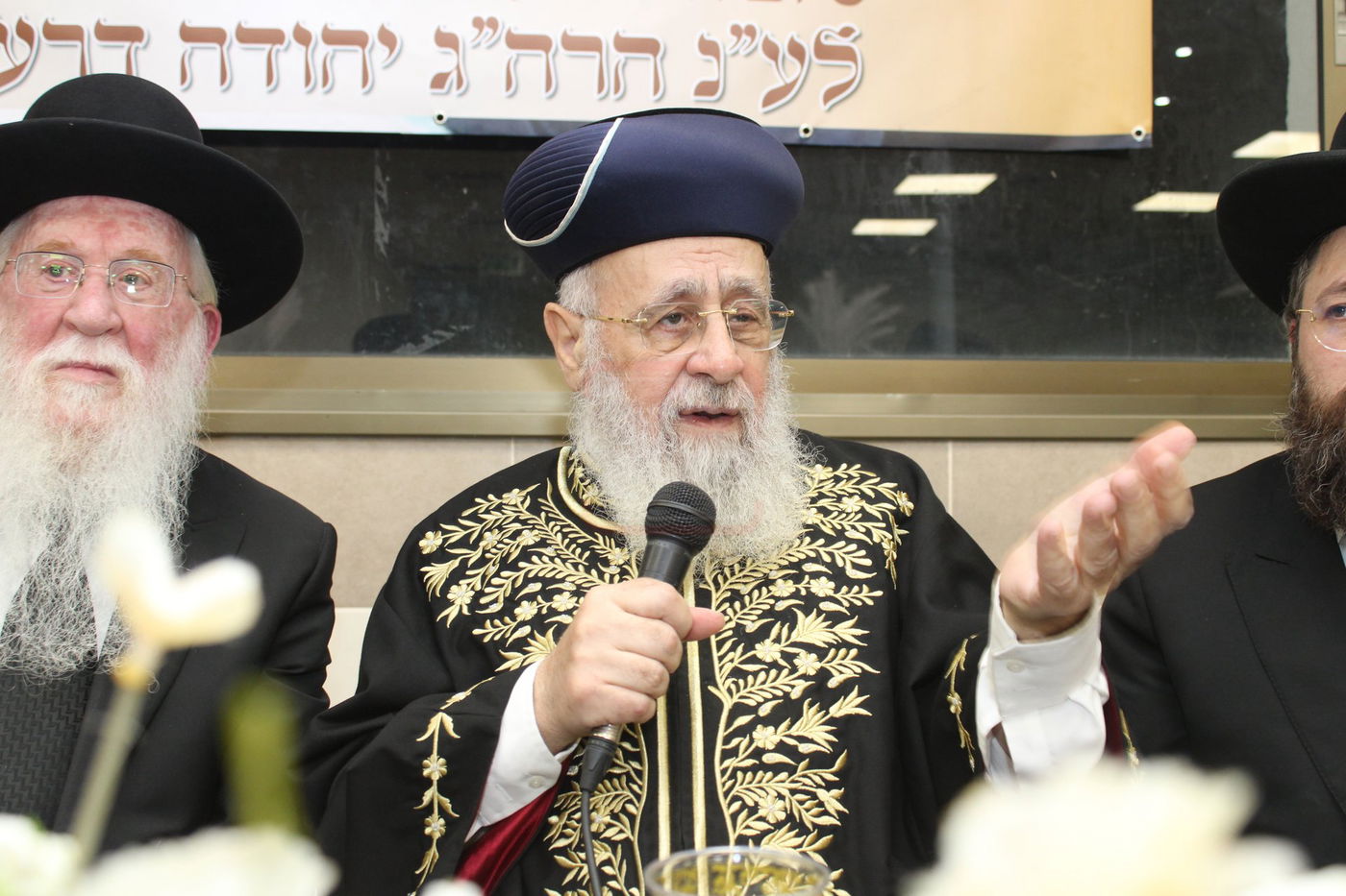 הראשל"צ הגאון רבי יצחק יוסף בביקור בישיבת "אור ישראל"