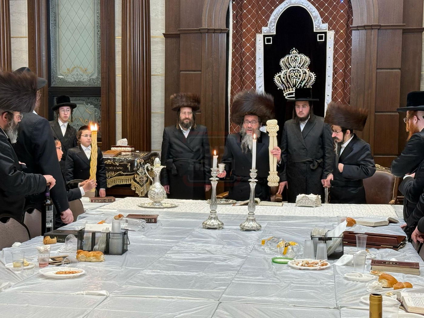 האדמו"ר מסקולען, שב"ק אצל דודו האדמו"ר מסקולען לייקווד