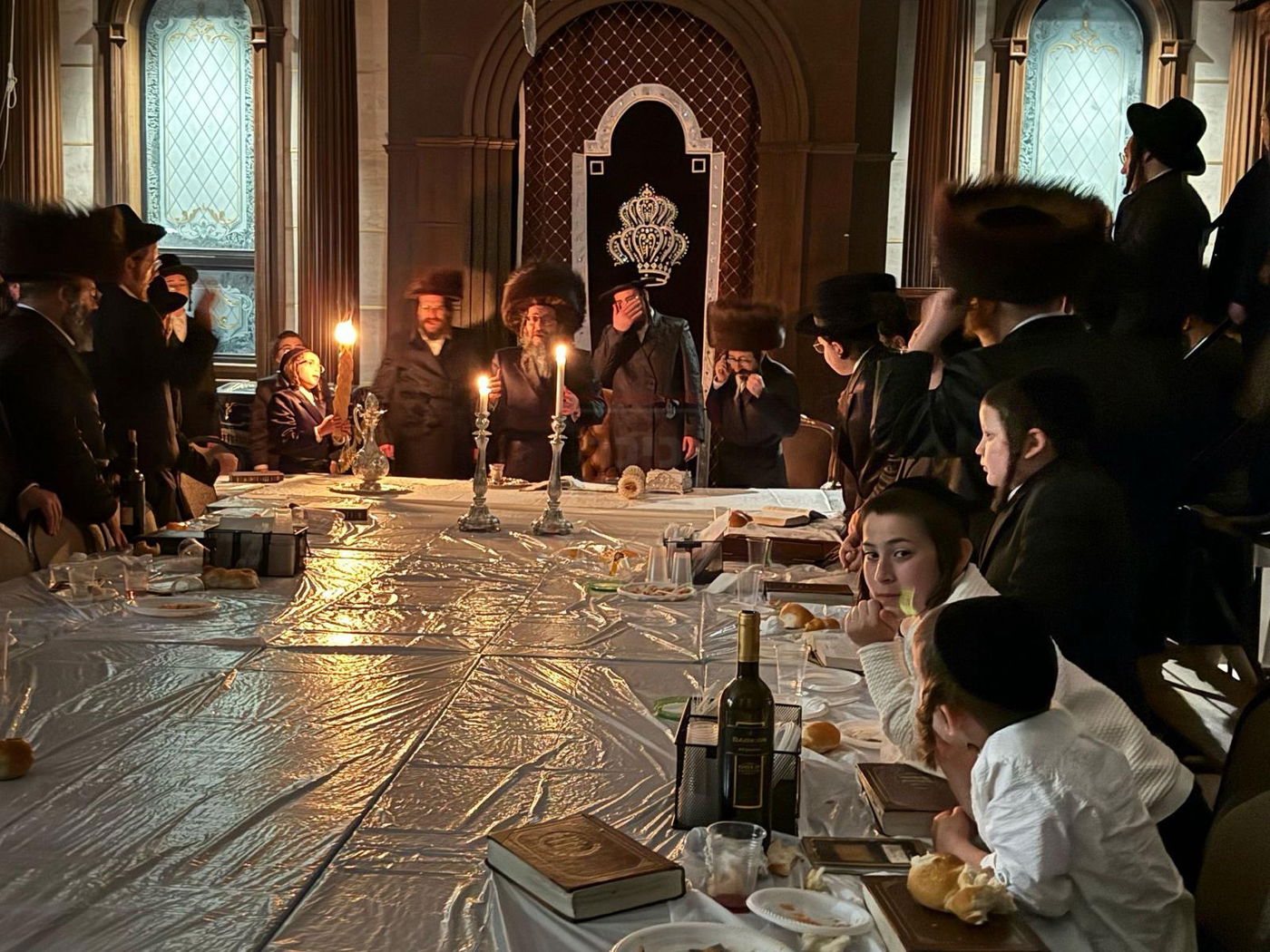 האדמו"ר מסקולען, שב"ק אצל דודו האדמו"ר מסקולען לייקווד