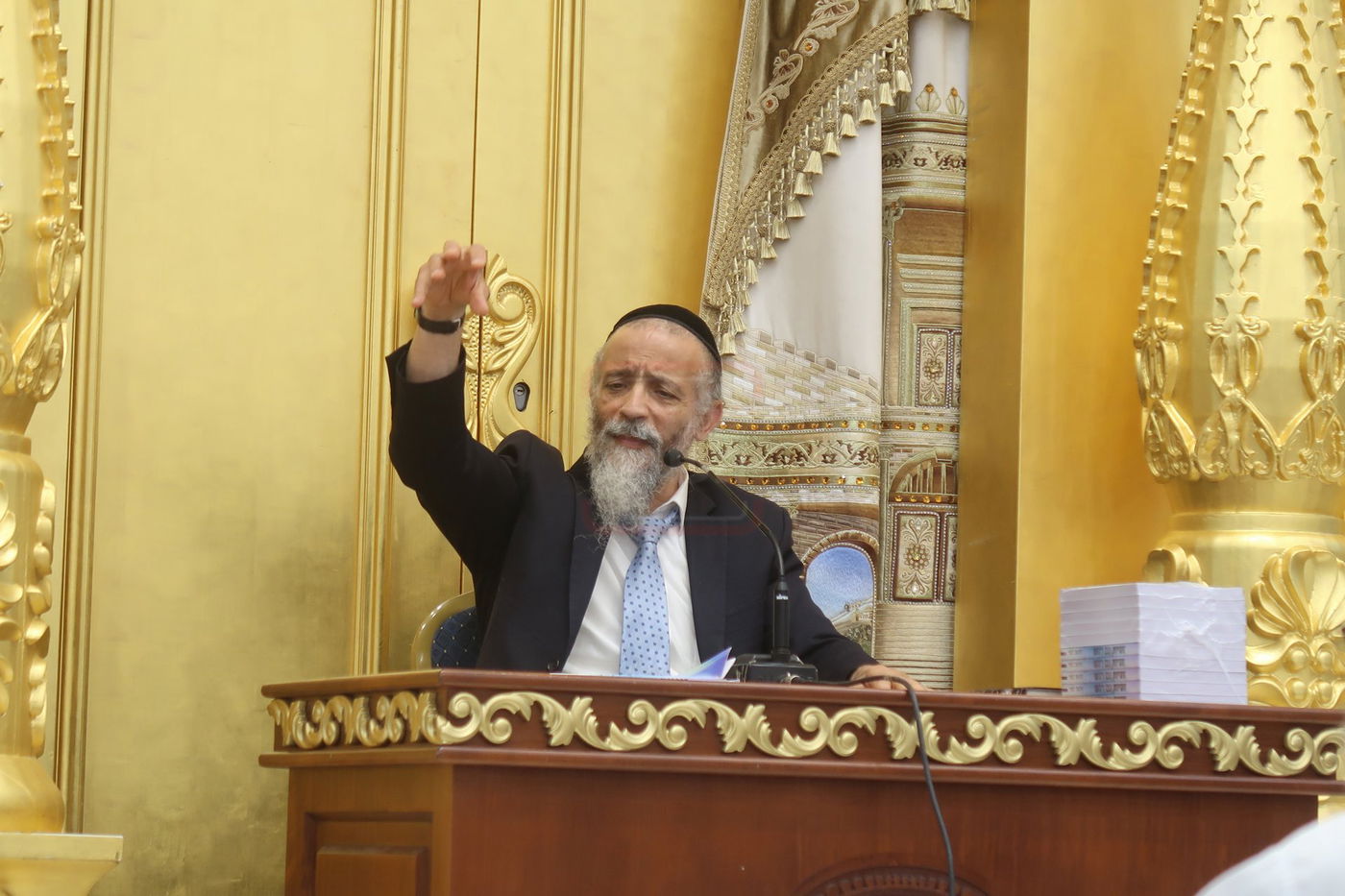 הרב מיכאל לסרי בשיחת חיזוק ביום ט' באב בבית המדרש 'יביע אומר'