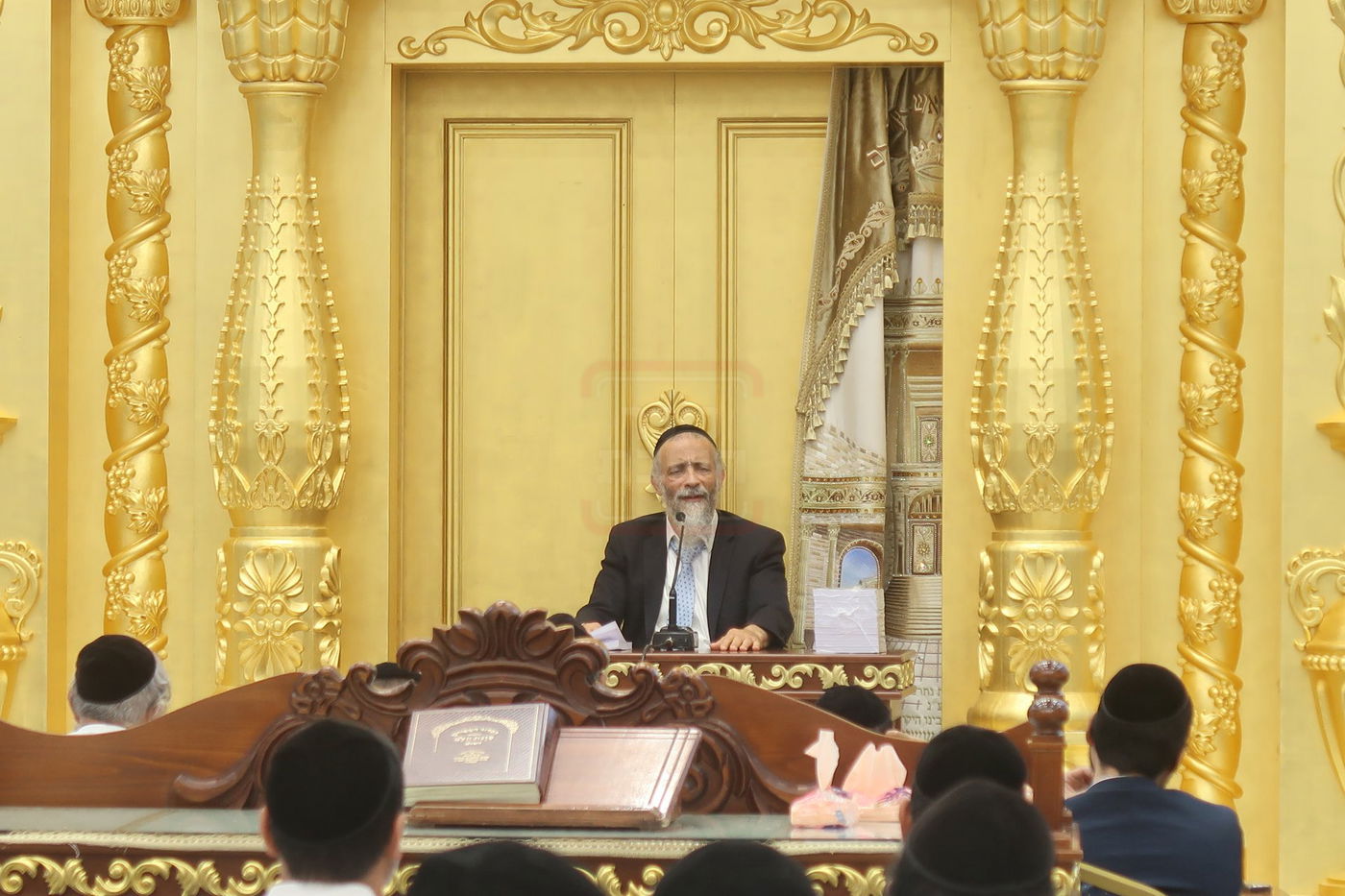 הרב מיכאל לסרי בשיחת חיזוק ביום ט' באב בבית המדרש 'יביע אומר'