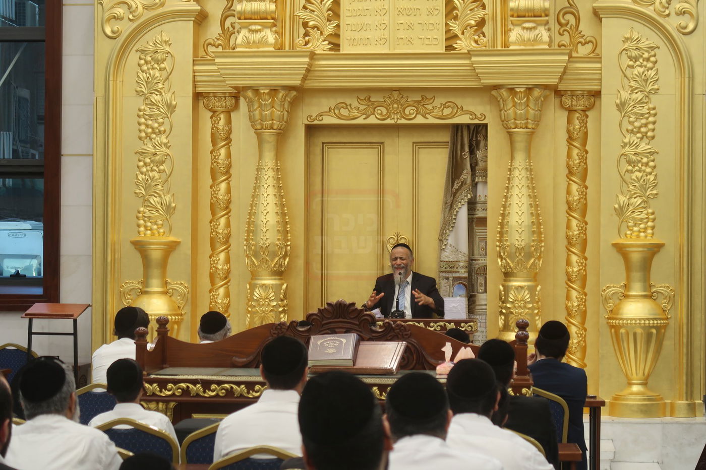 הרב מיכאל לסרי בשיחת חיזוק ביום ט' באב בבית המדרש 'יביע אומר'