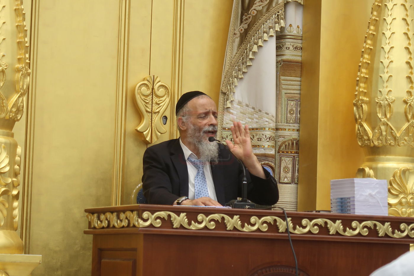 הרב מיכאל לסרי בשיחת חיזוק ביום ט' באב בבית המדרש 'יביע אומר'