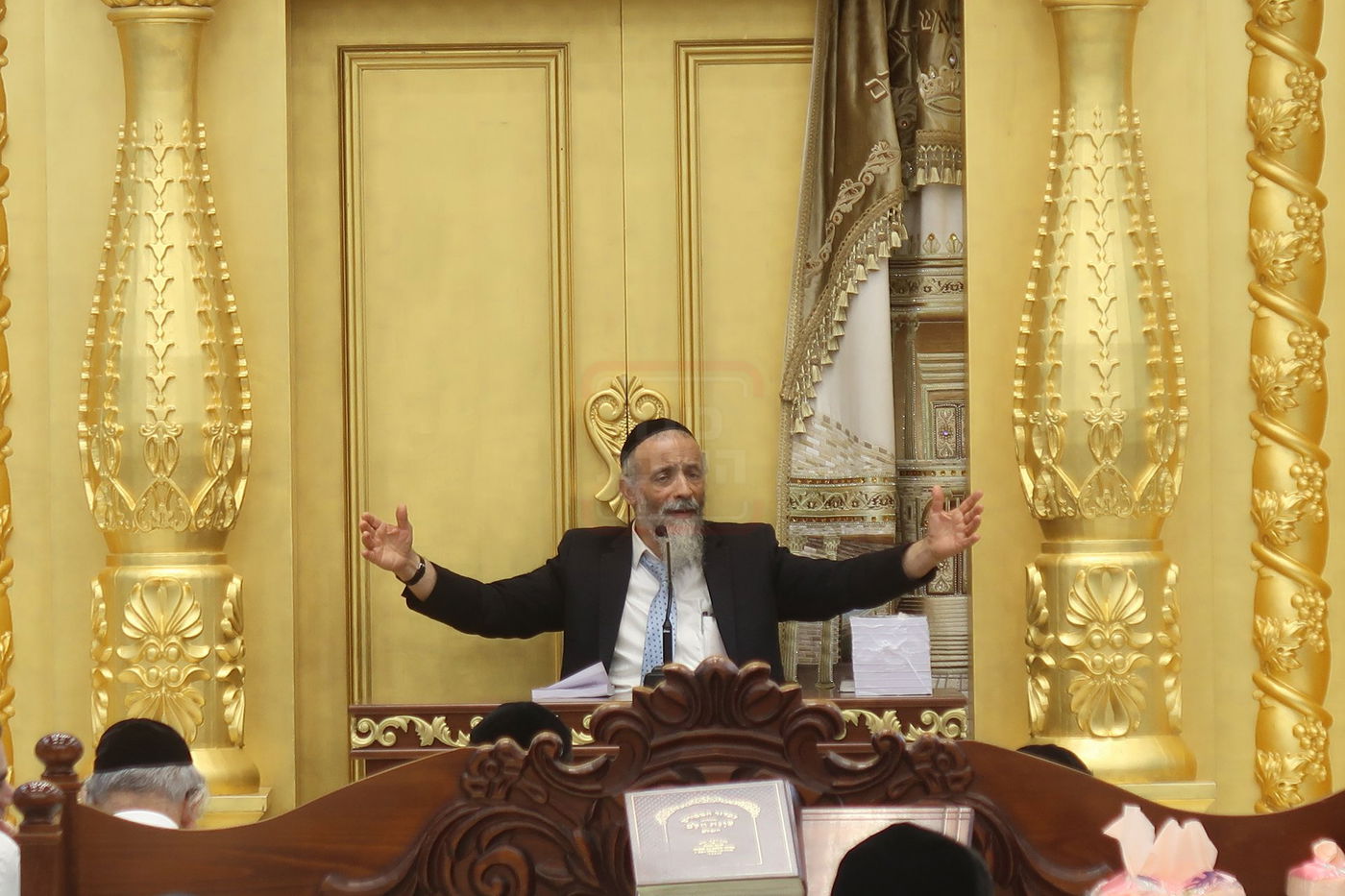 הרב מיכאל לסרי בשיחת חיזוק ביום ט' באב בבית המדרש 'יביע אומר'