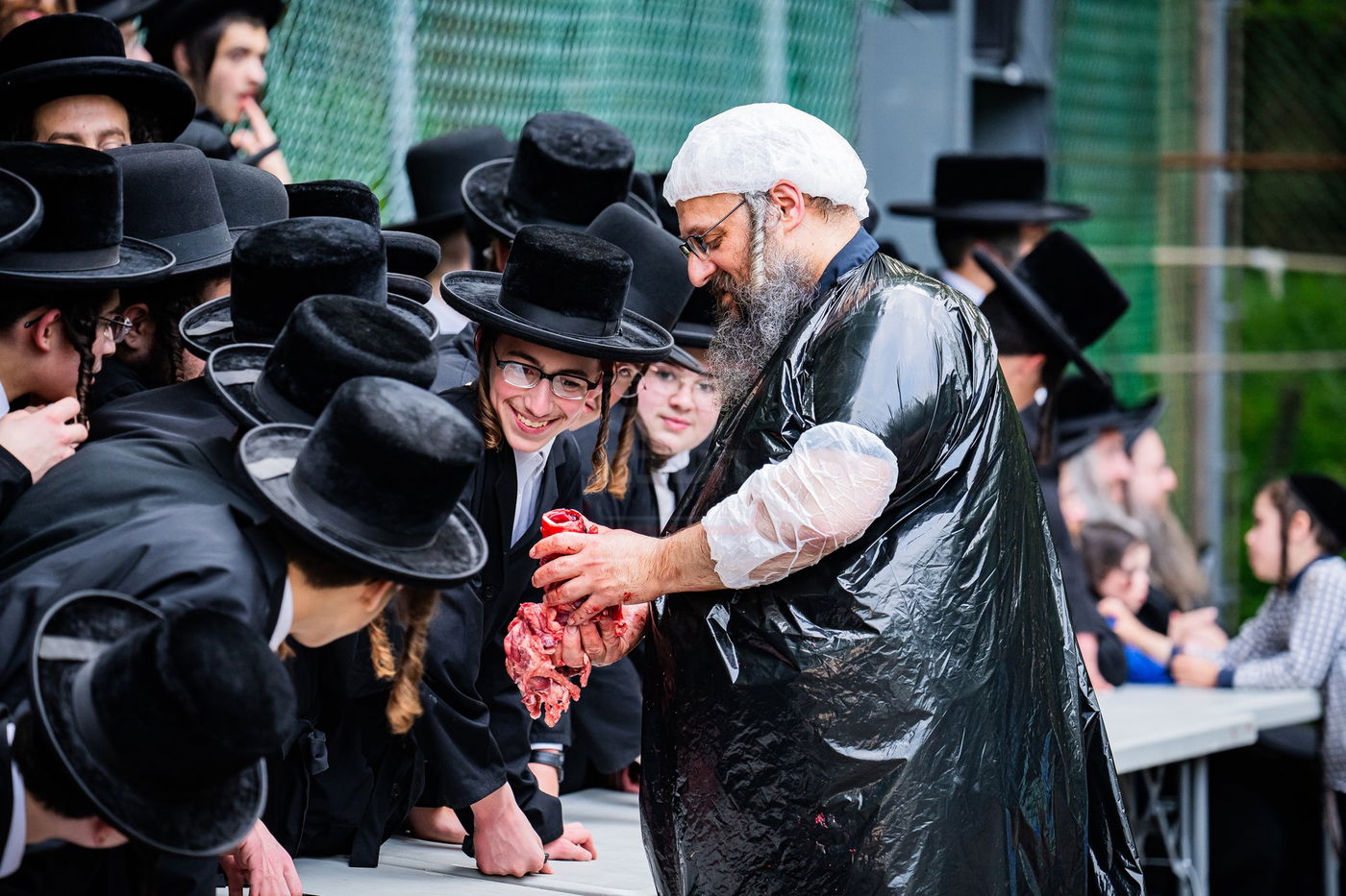 מעמד שחיטת כבש הפדיון במחנה ישיבת סערדאהעלי
