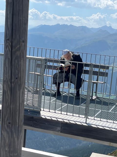 האדמו"ר מתבקשי אמונה בלימוד בהרי דאבוס