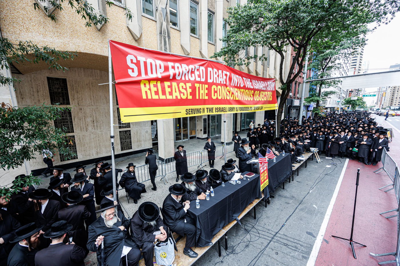 עצרת הרבבות במחאה במנהטן