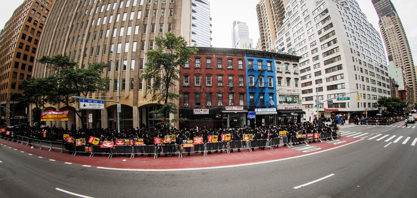 עצרת הרבבות במחאה במנהטן