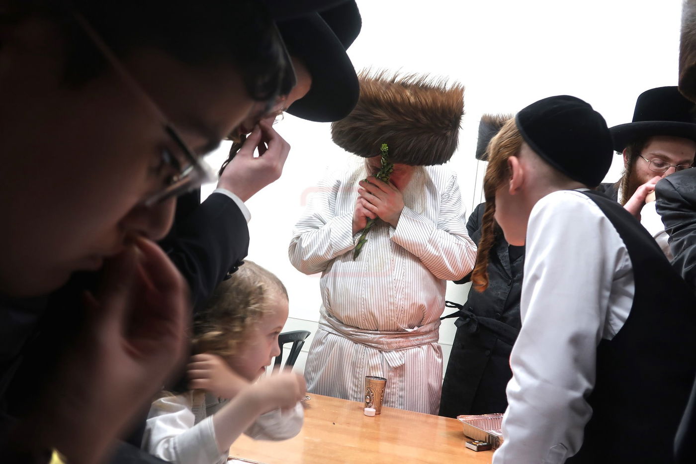 האדמו"ר ממבקשי אמונה שבת בבני ברק