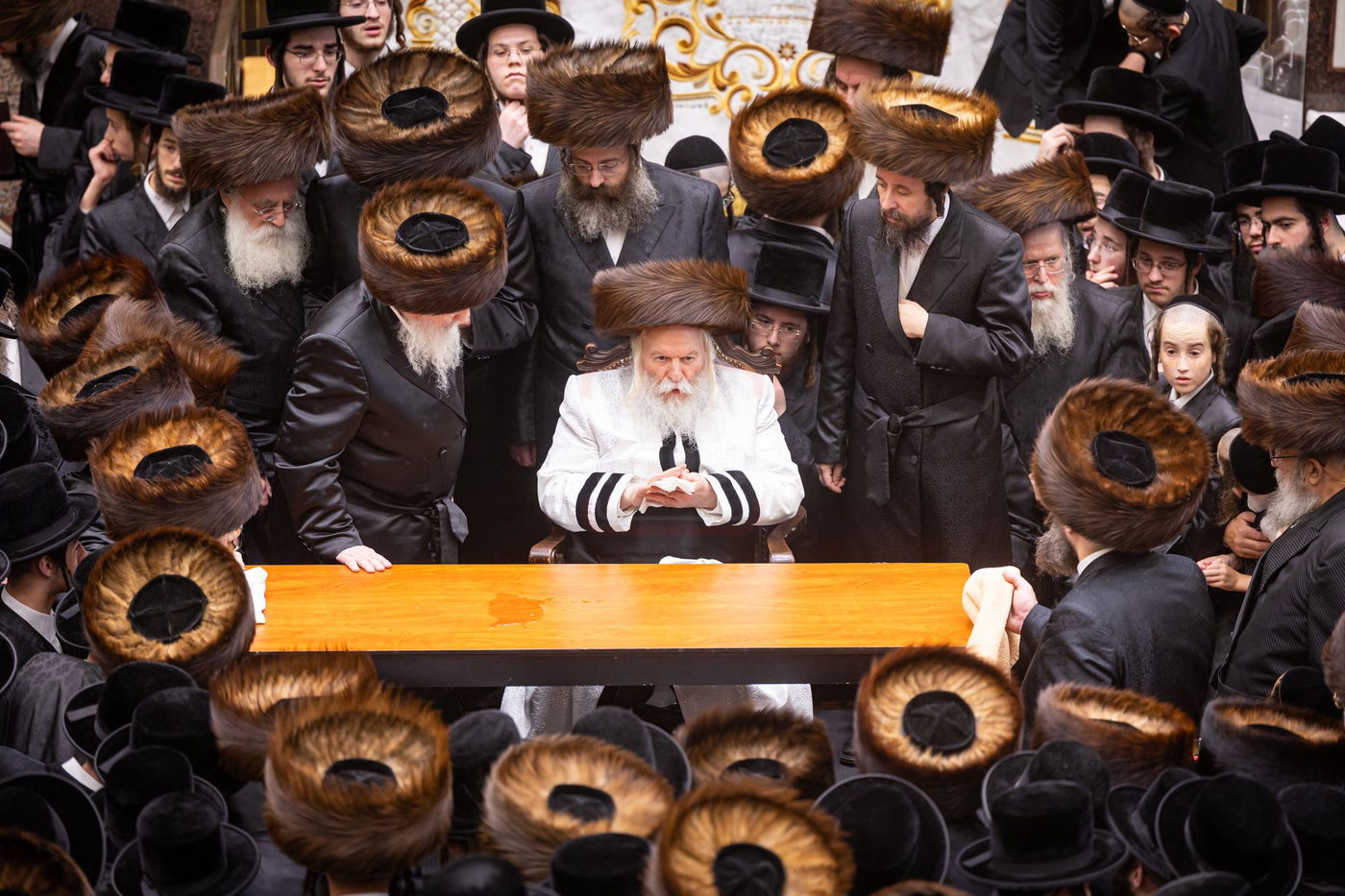 מוצאי ראש השנה בחצה"ק באבוב