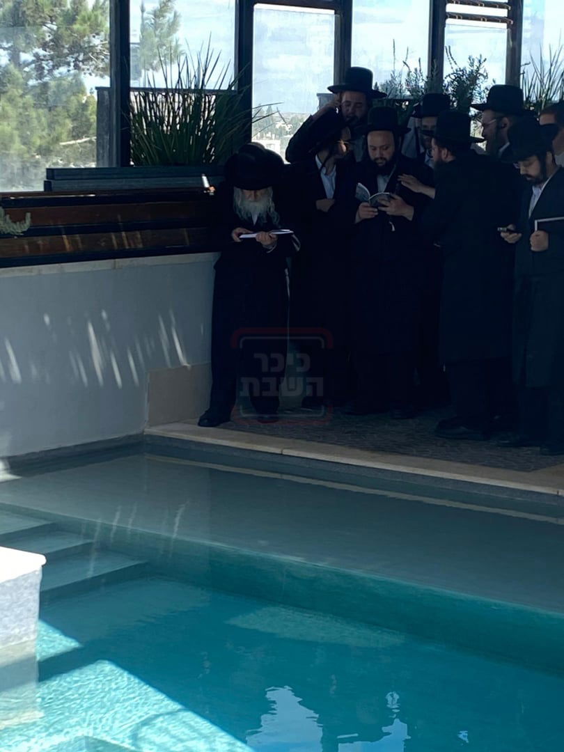 האדמו"ר מאמשינוב בתשליך