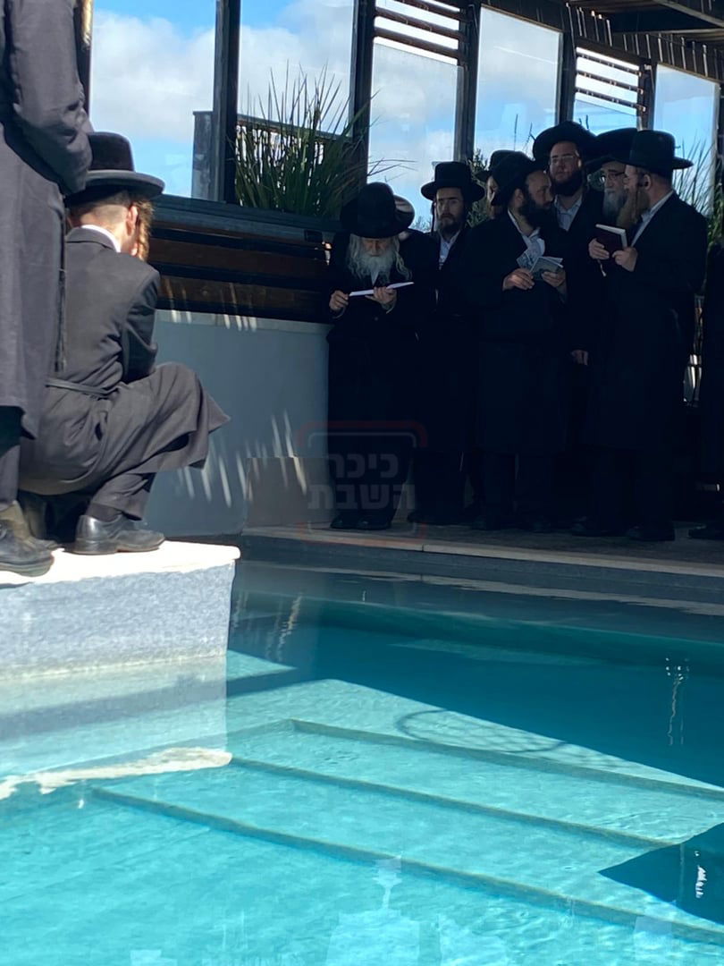 האדמו"ר מאמשינוב בתשליך