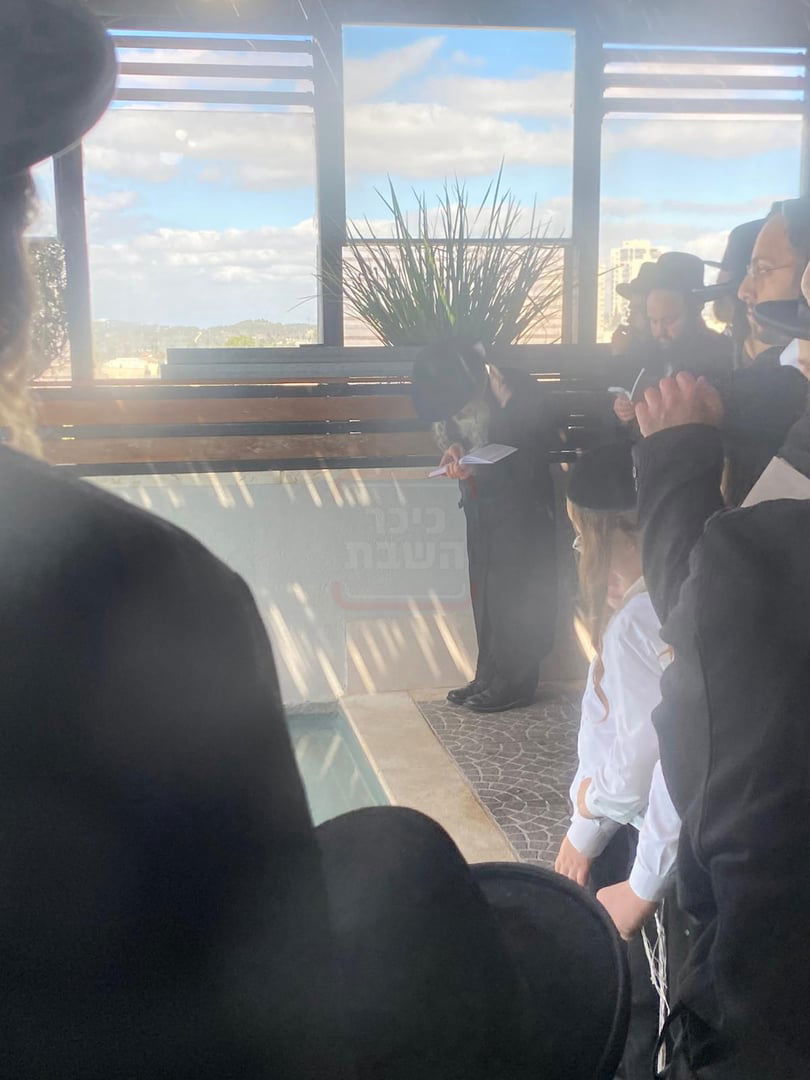 האדמו"ר מאמשינוב בתשליך