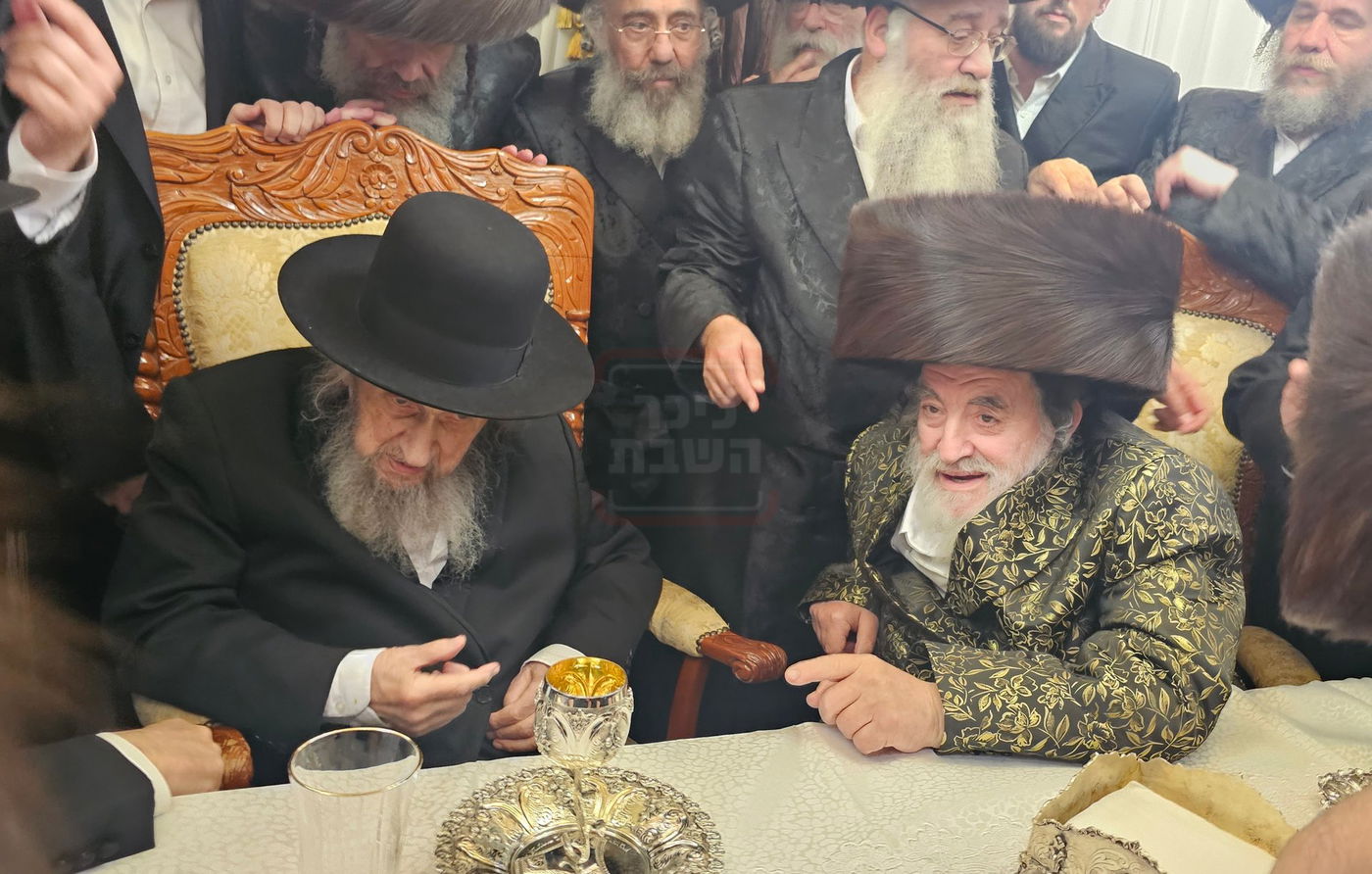 הגר"ד לנדו בביקור אצל האדמו"ר מויז'ניץ