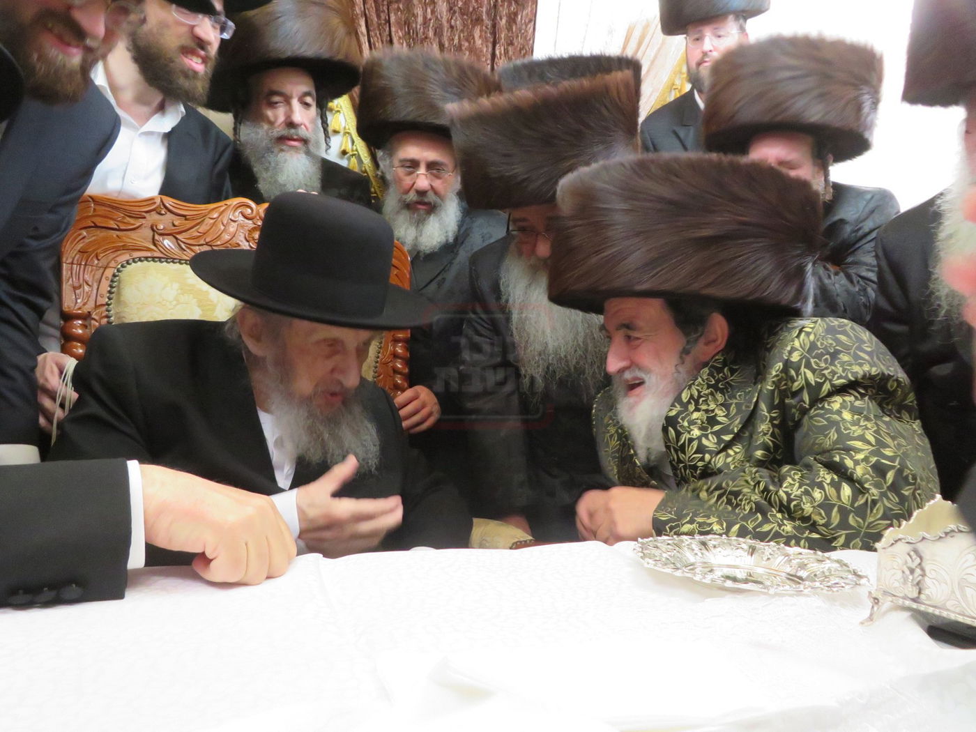 הגר"ד לנדו בביקור אצל האדמו"ר מויז'ניץ