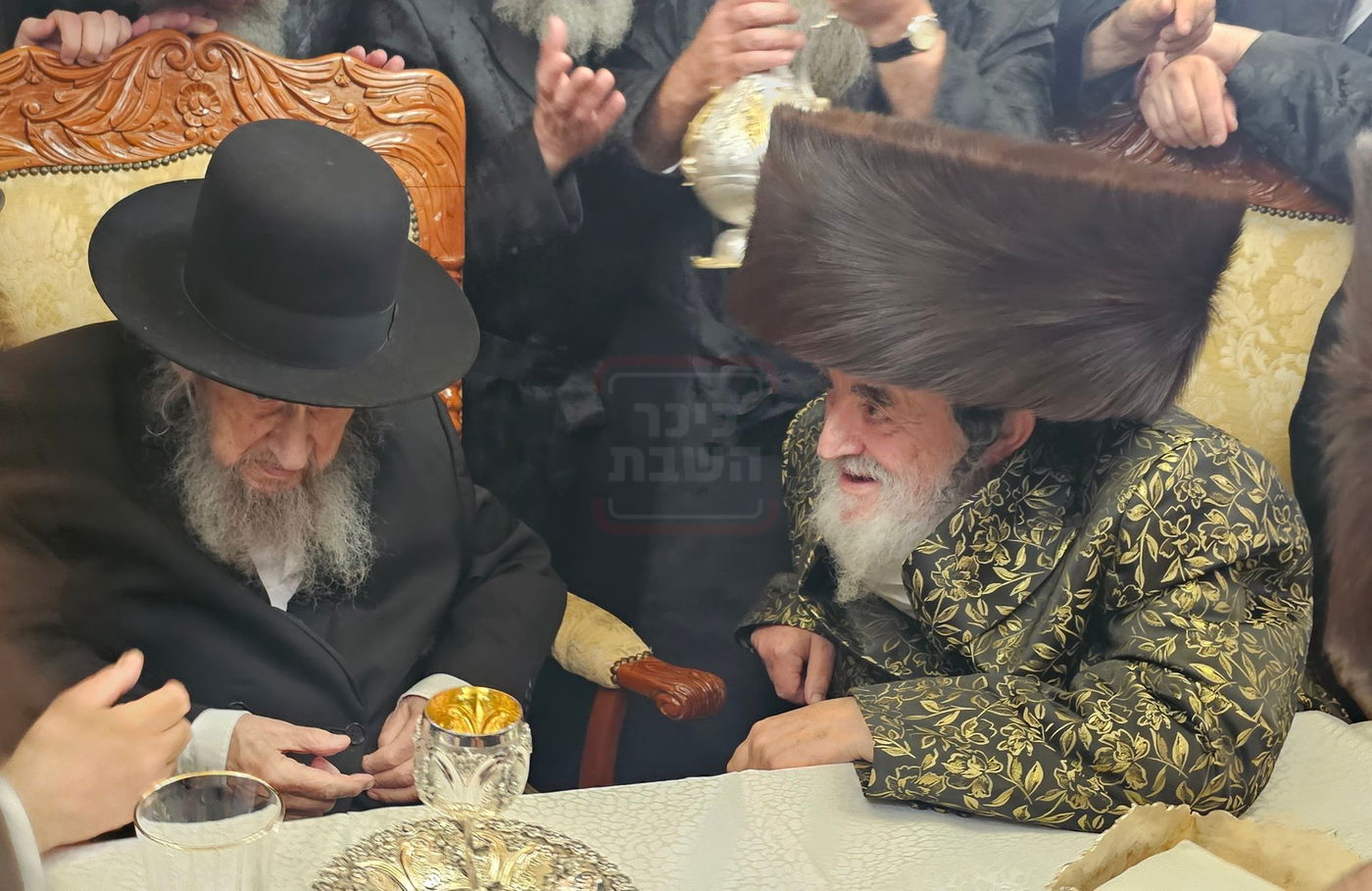 הגר"ד לנדו בביקור אצל האדמו"ר מויז'ניץ