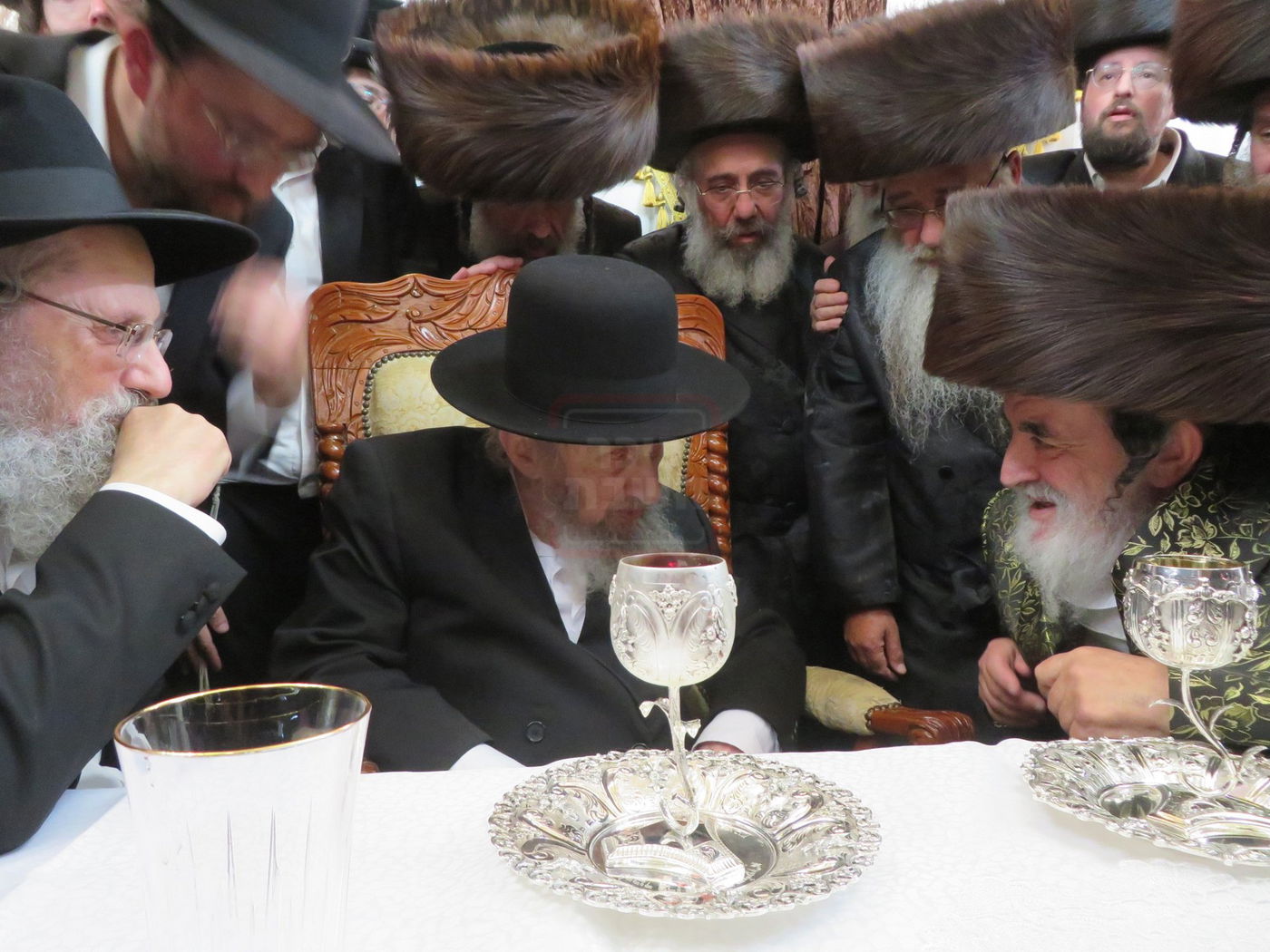 הגר"ד לנדו בביקור אצל האדמו"ר מויז'ניץ