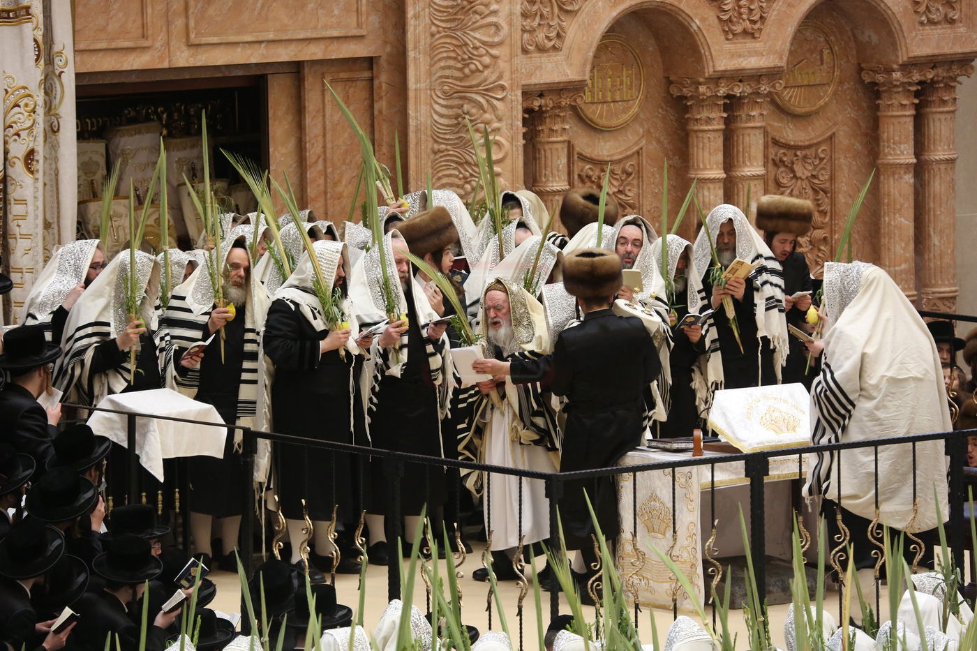 הושענא רבה בחצה"ק ויז'ניץ