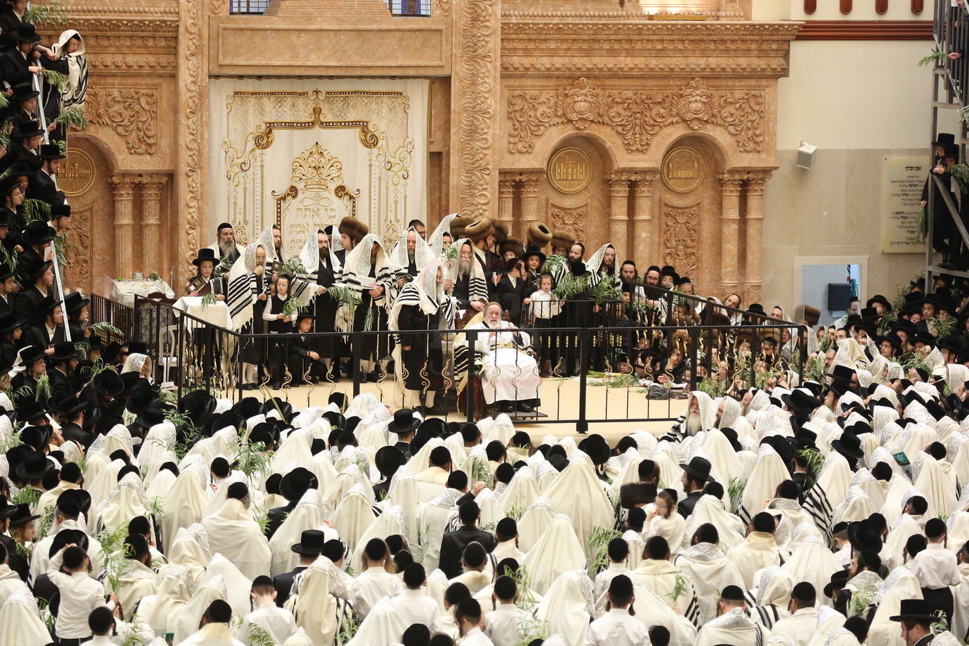 הושענא רבה בחצה"ק ויז'ניץ