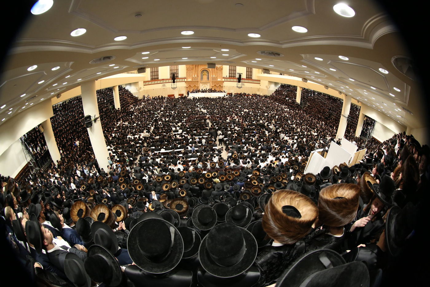 טיש חול המועד סוכות אצל האדמו"ר מויז'ניץ