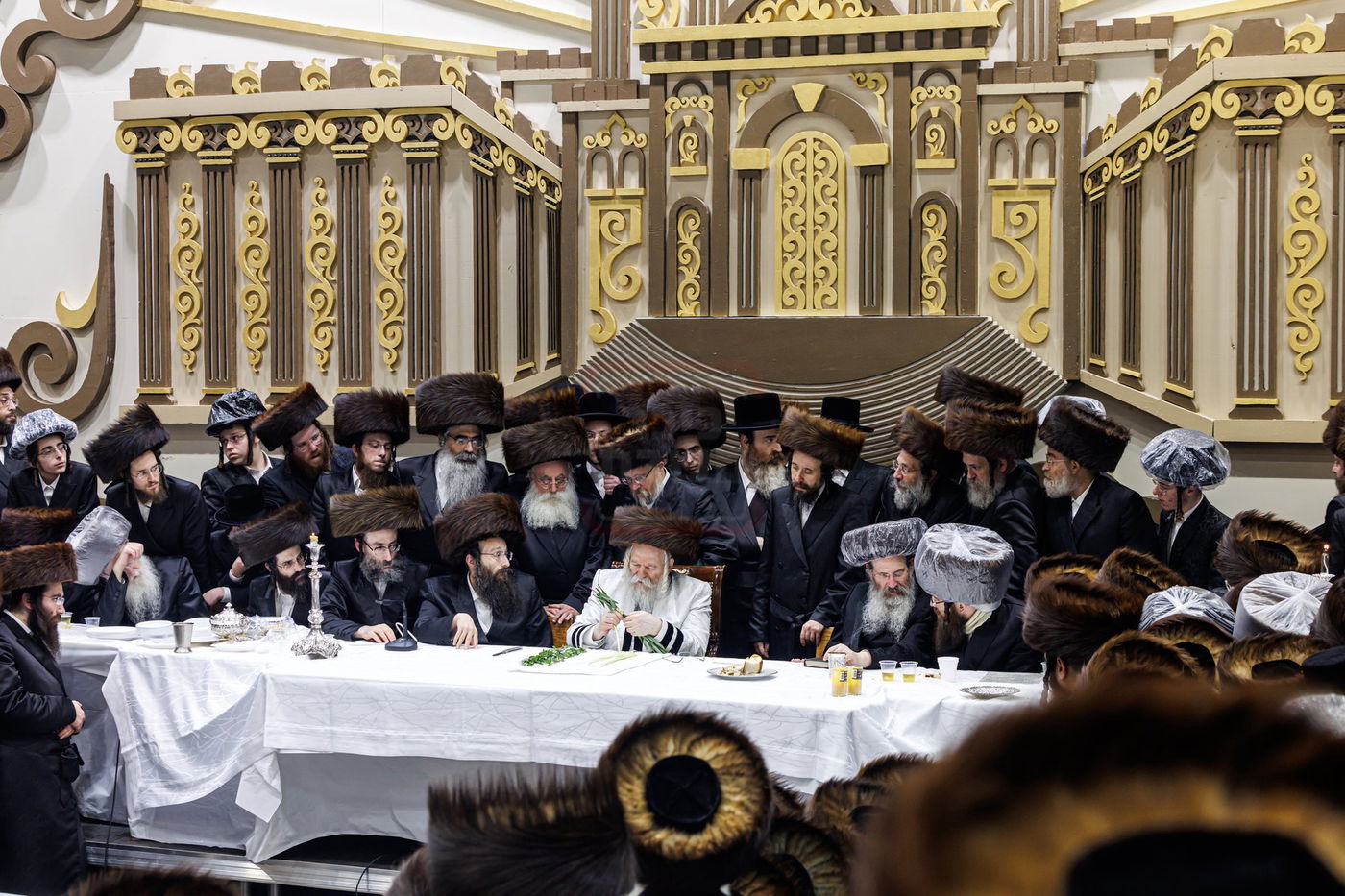 הושענא רבה בחצה"ק באבוב