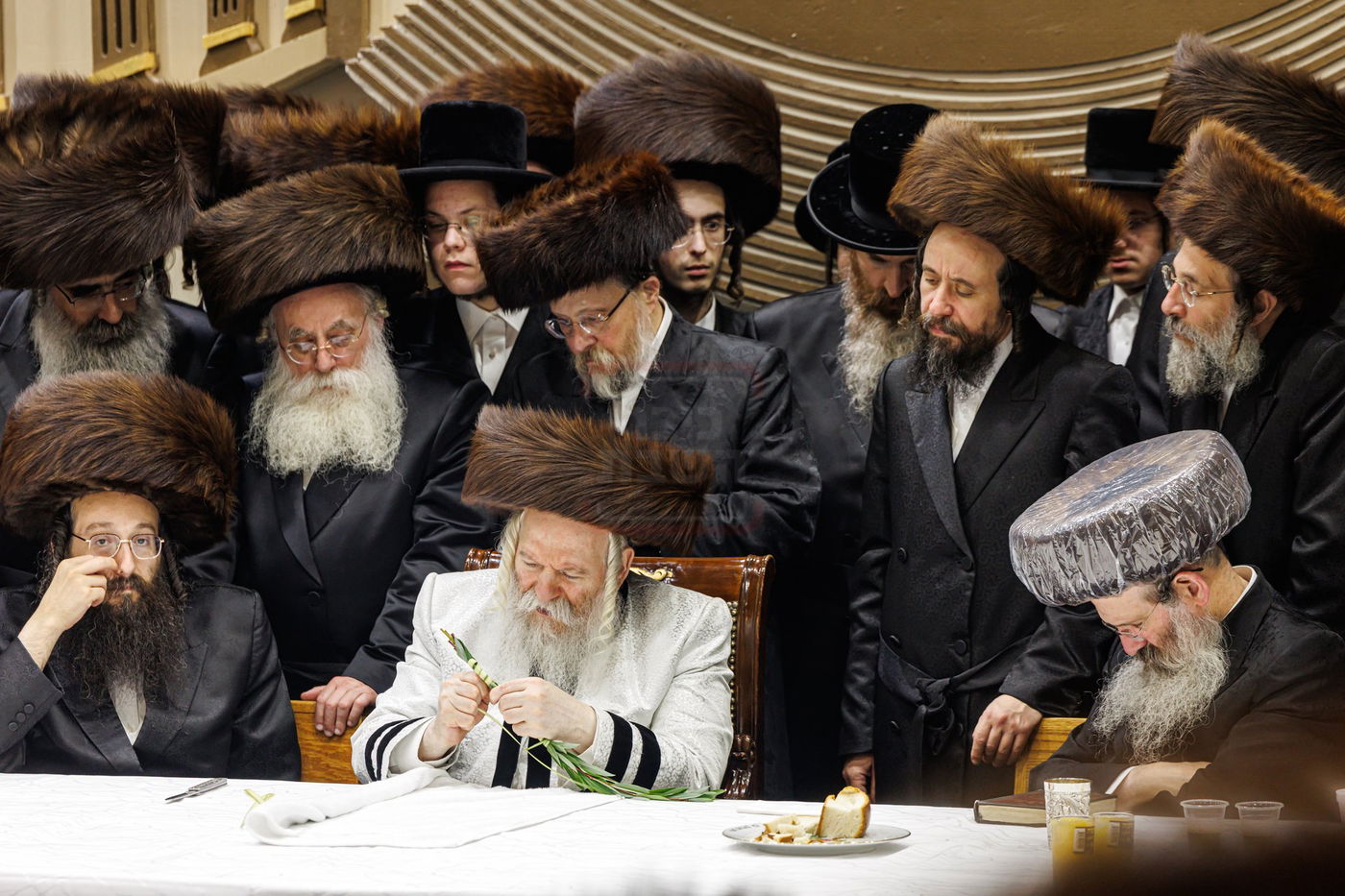 הושענא רבה בחצה"ק באבוב