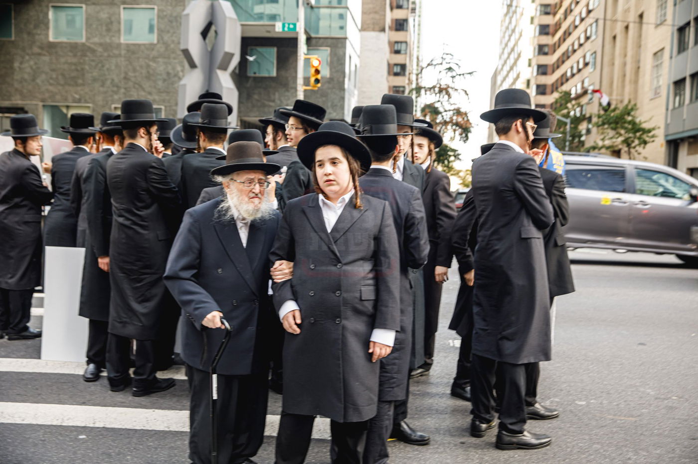 עצרת הרבבות נגד גזירת הגיוס במנהטן