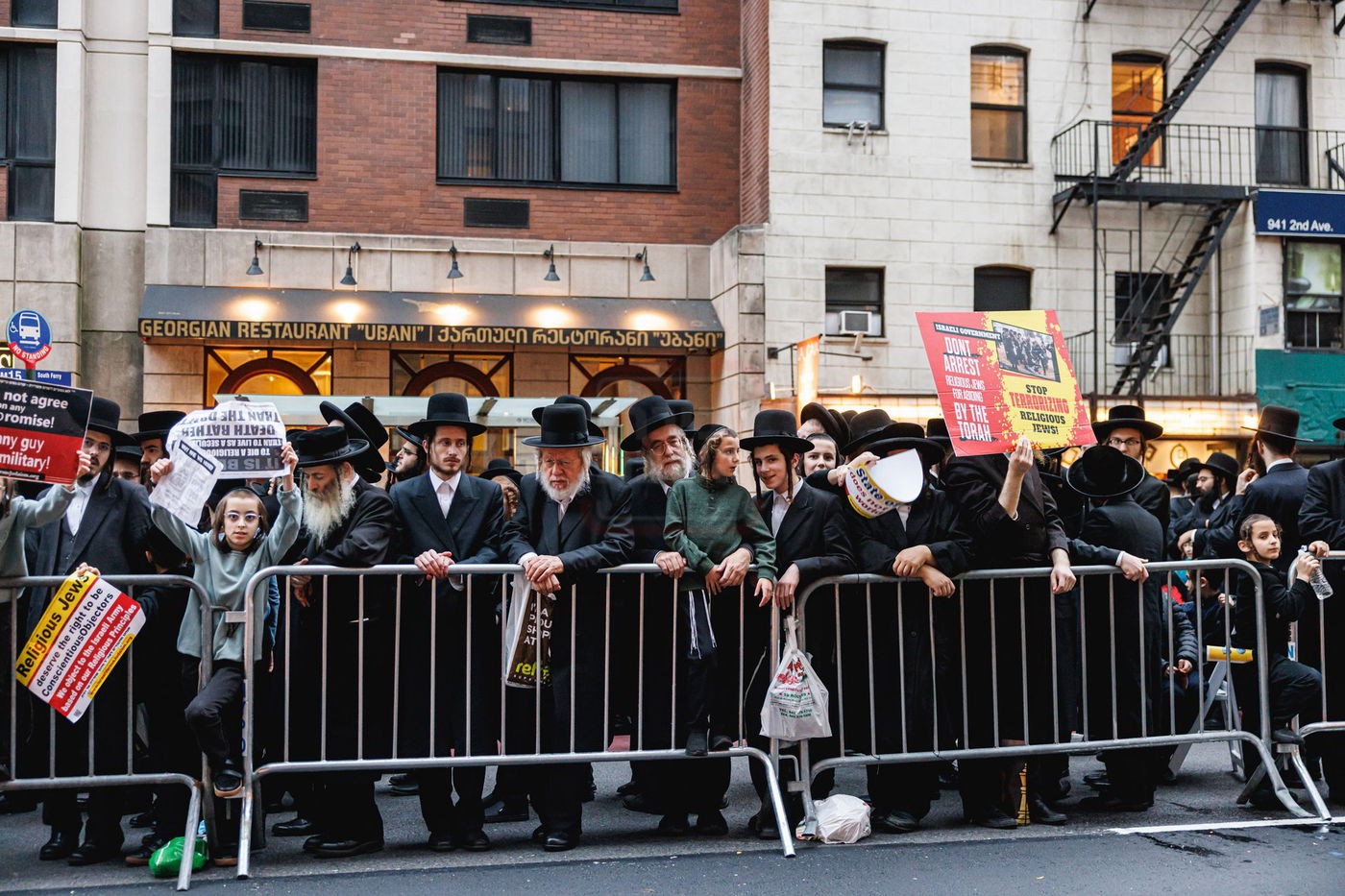 עצרת הרבבות נגד גזירת הגיוס במנהטן