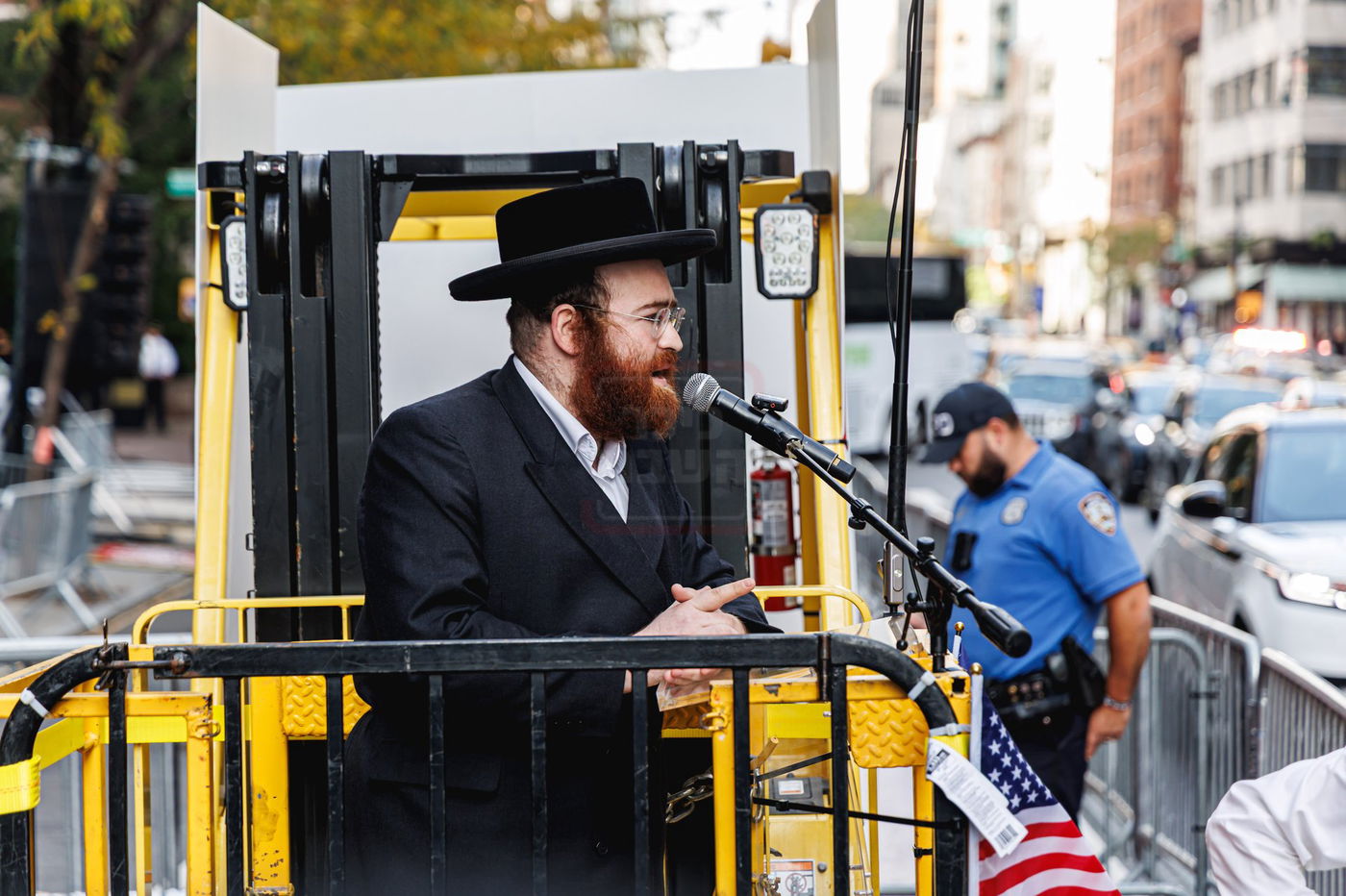 עצרת הרבבות נגד גזירת הגיוס במנהטן