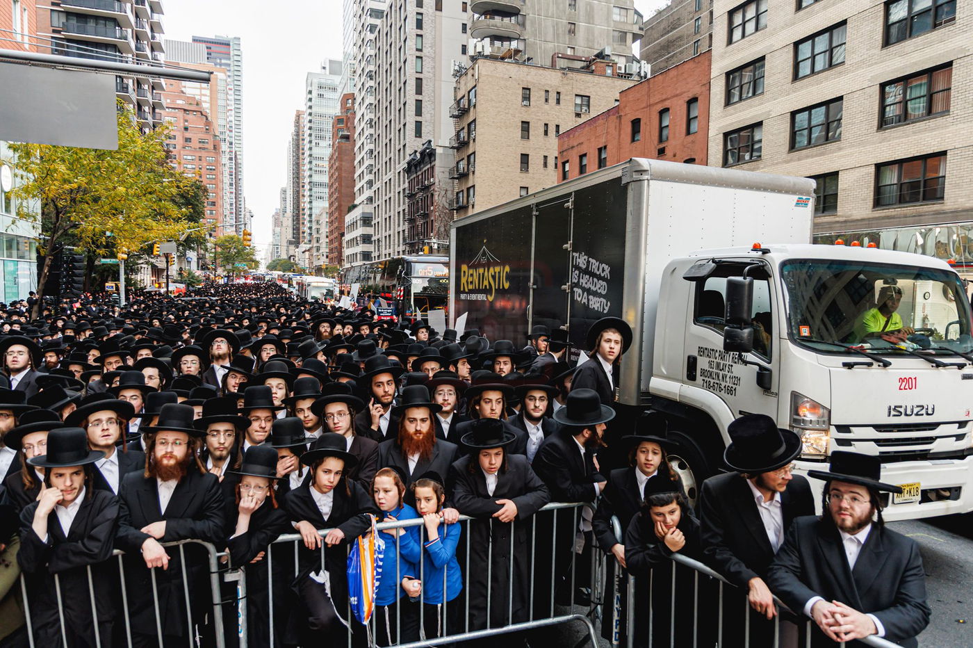 עצרת הרבבות נגד גזירת הגיוס במנהטן