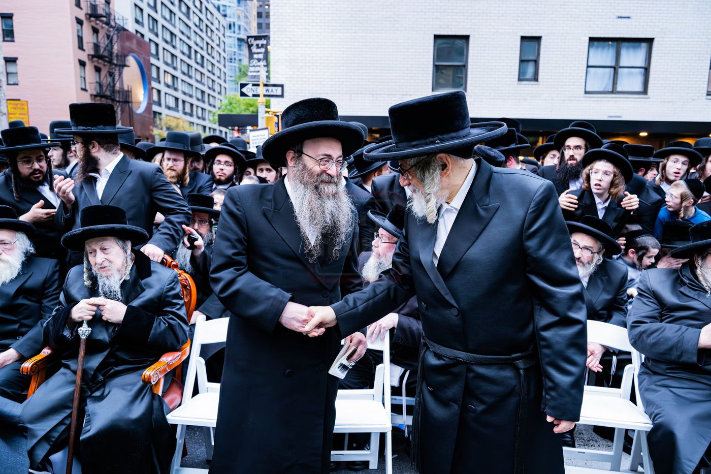 עצרת הרבבות נגד גזירת הגיוס במנהטן