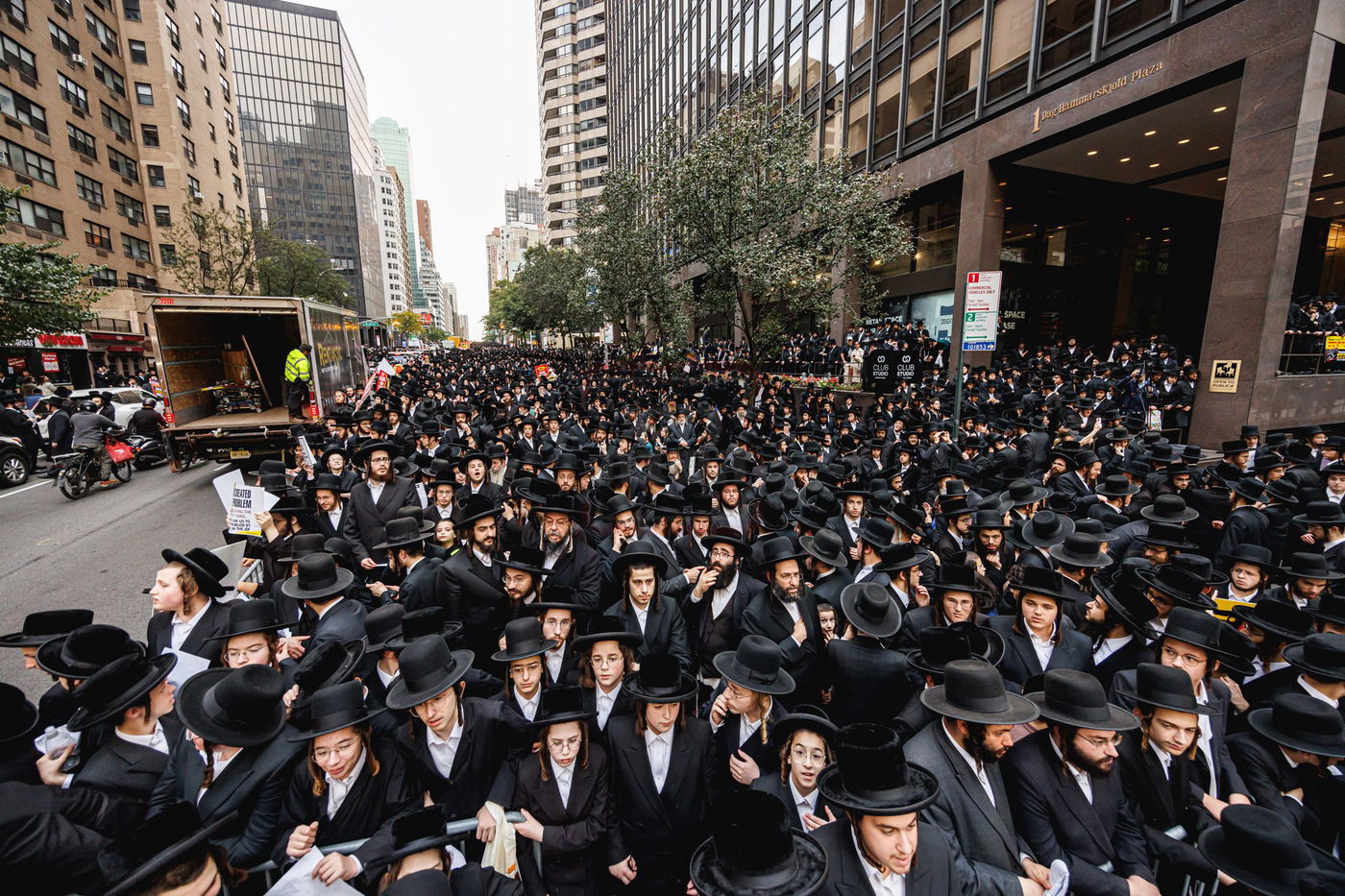 עצרת הרבבות נגד גזירת הגיוס במנהטן