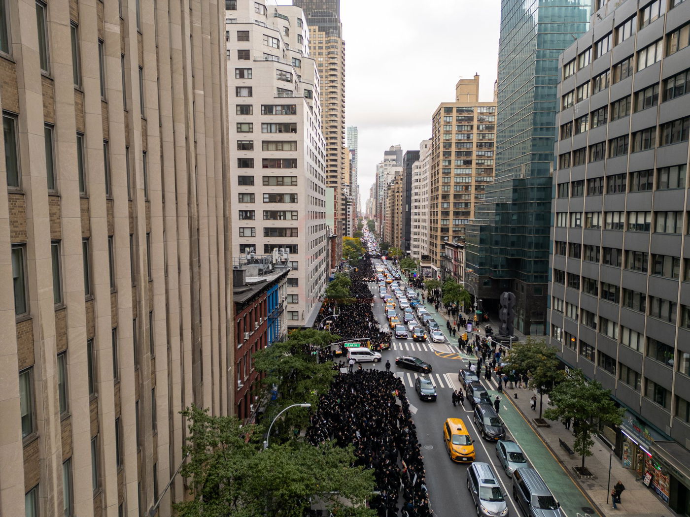 עצרת הרבבות נגד גזירת הגיוס במנהטן