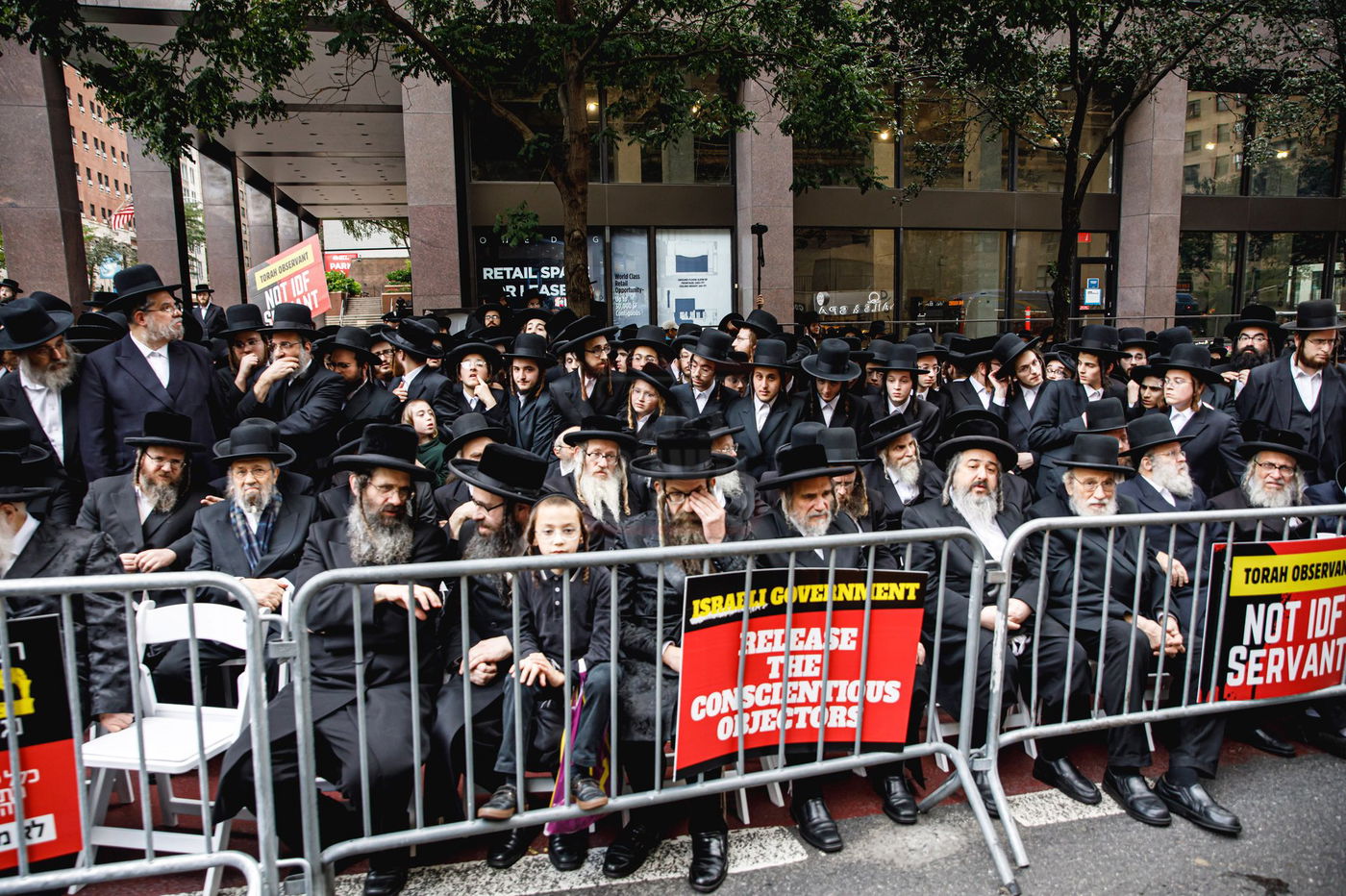 עצרת הרבבות נגד גזירת הגיוס במנהטן