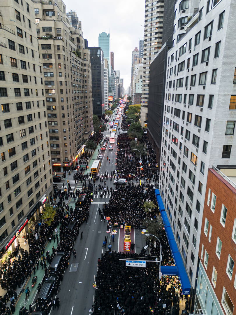 עצרת הרבבות נגד גזירת הגיוס במנהטן