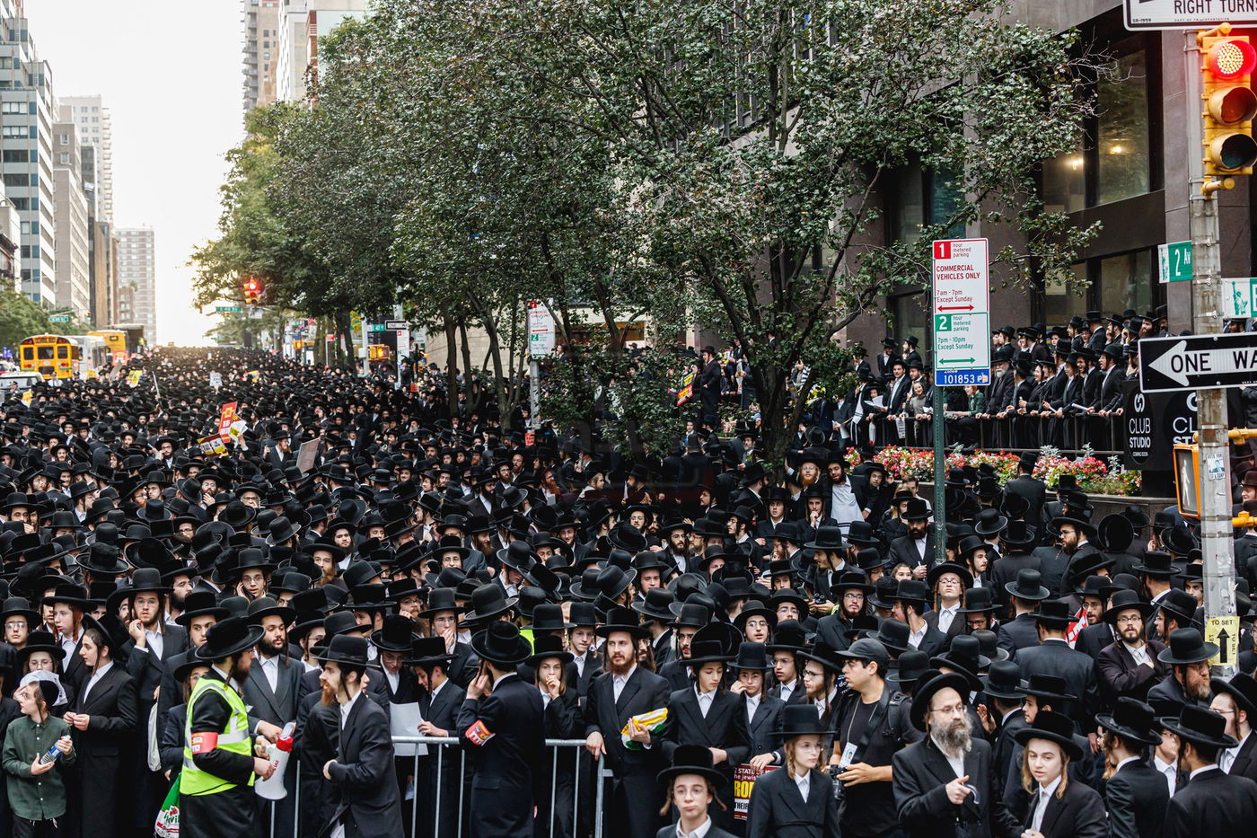 עצרת הרבבות נגד גזירת הגיוס במנהטן