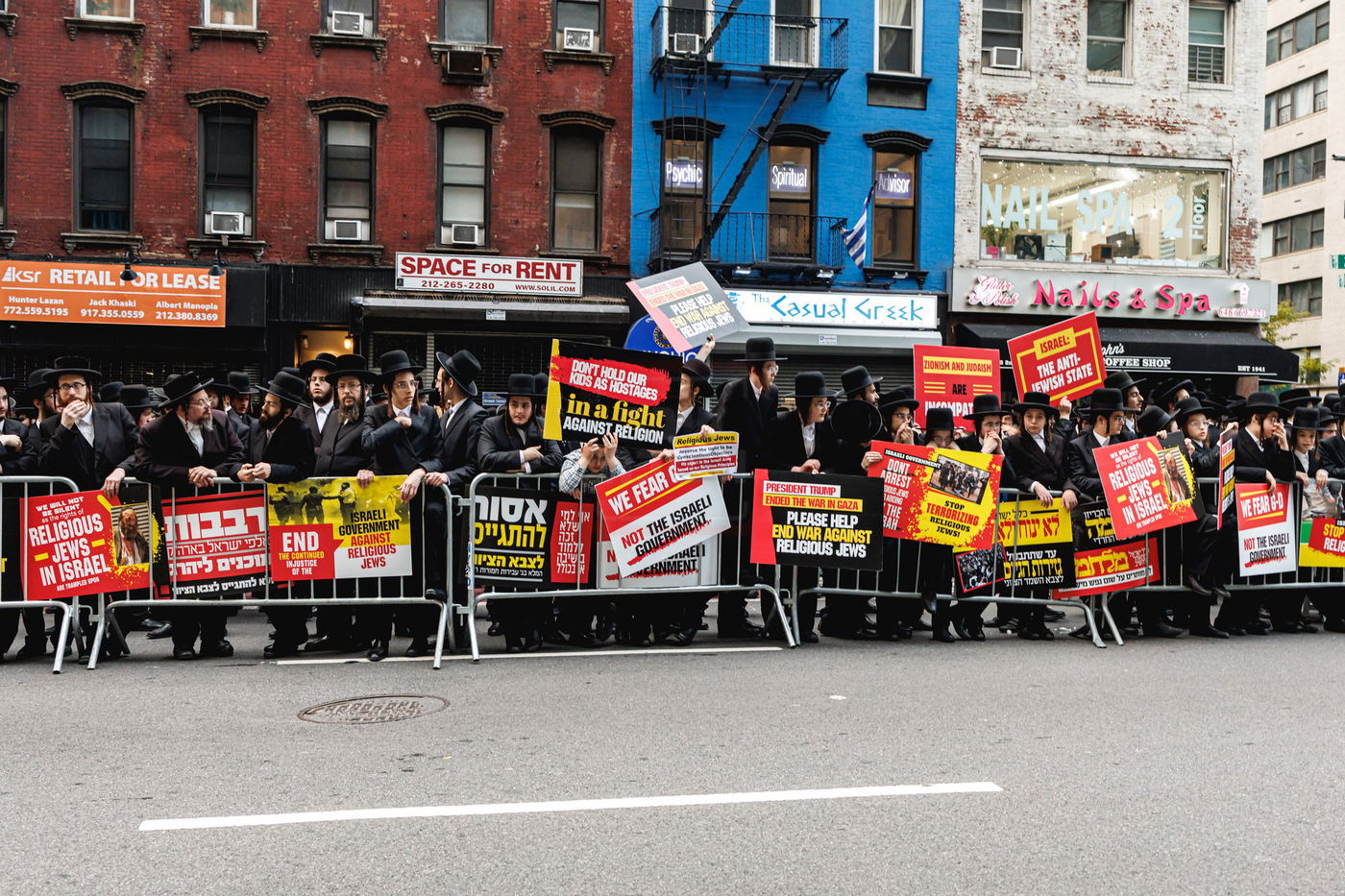 עצרת הרבבות נגד גזירת הגיוס במנהטן