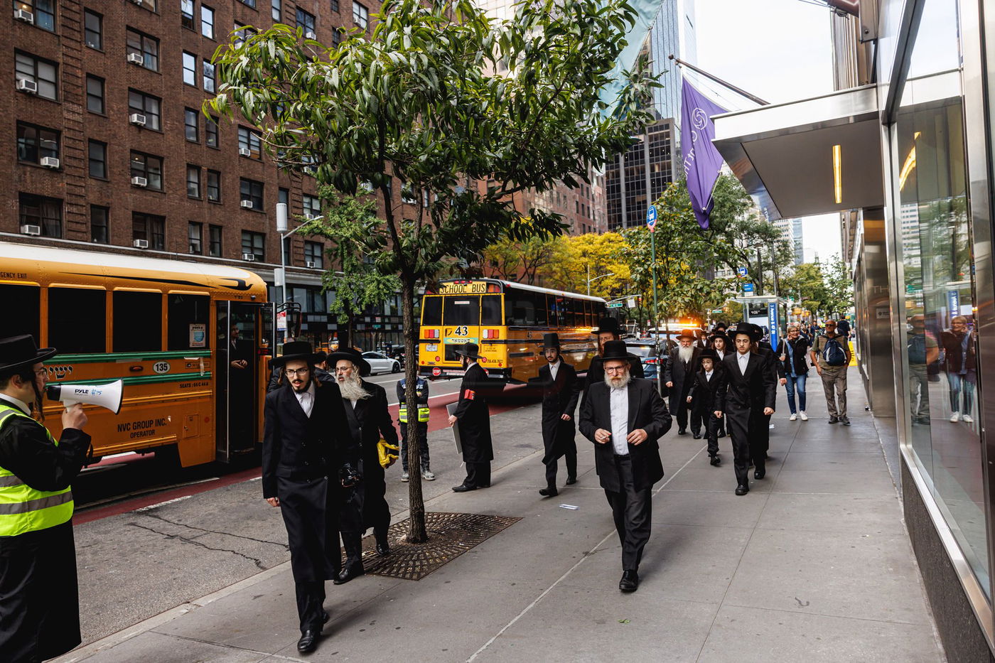 עצרת הרבבות נגד גזירת הגיוס במנהטן