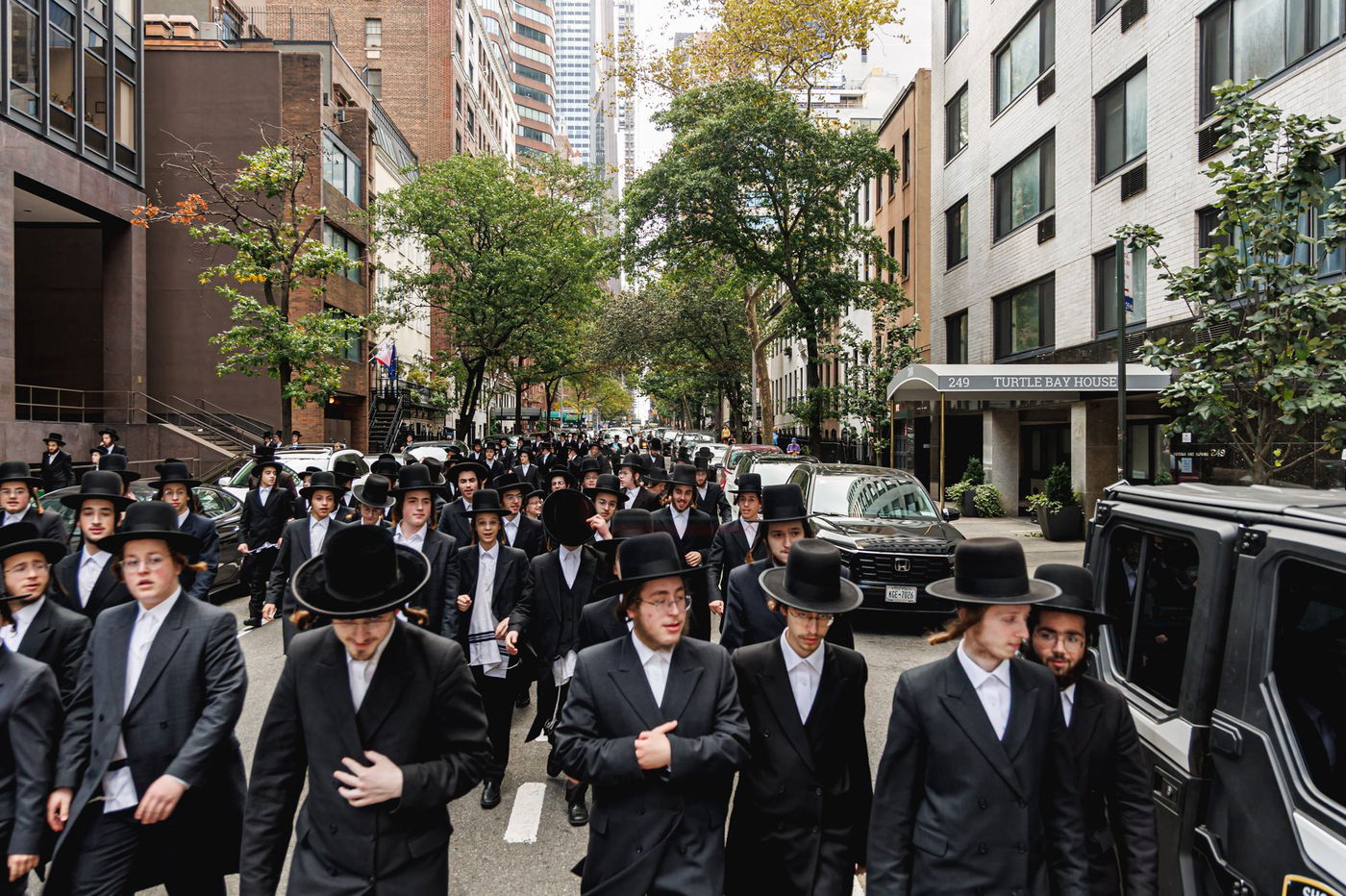 עצרת הרבבות נגד גזירת הגיוס במנהטן