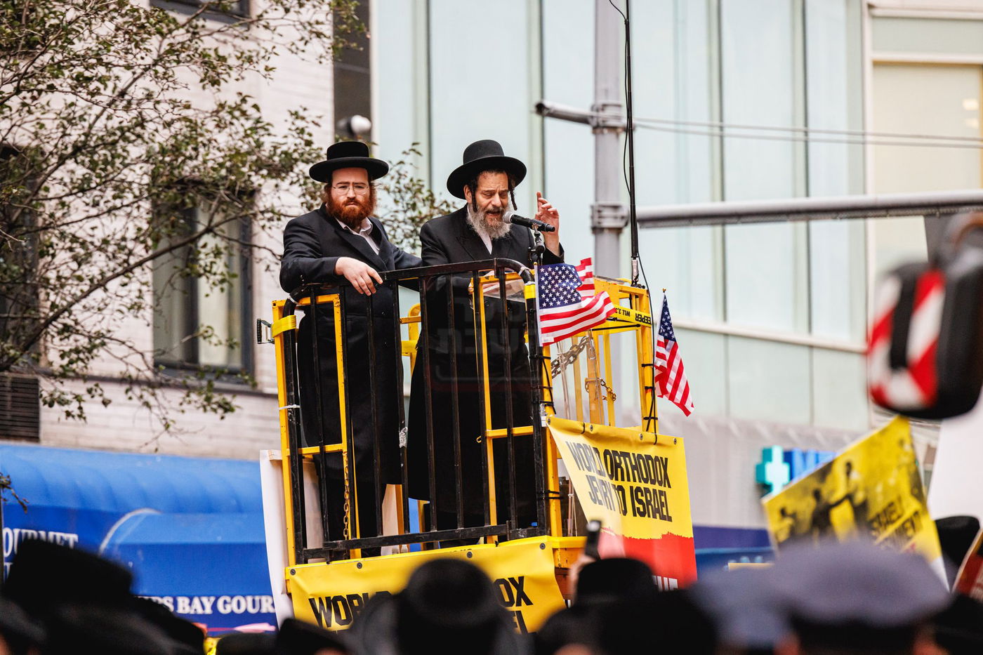 עצרת הרבבות נגד גזירת הגיוס במנהטן