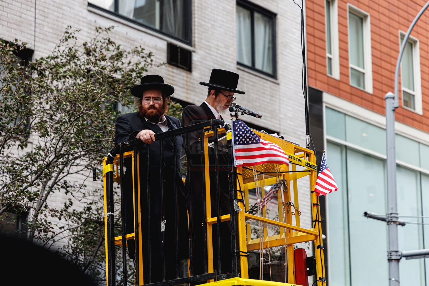 עצרת הרבבות נגד גזירת הגיוס במנהטן