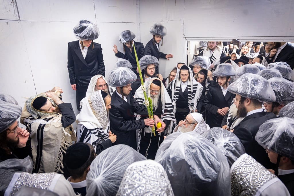 סוכות - הושענא רבה ומוצאי שמחת תורה בחצה"ק צאנז קלויזנבורג