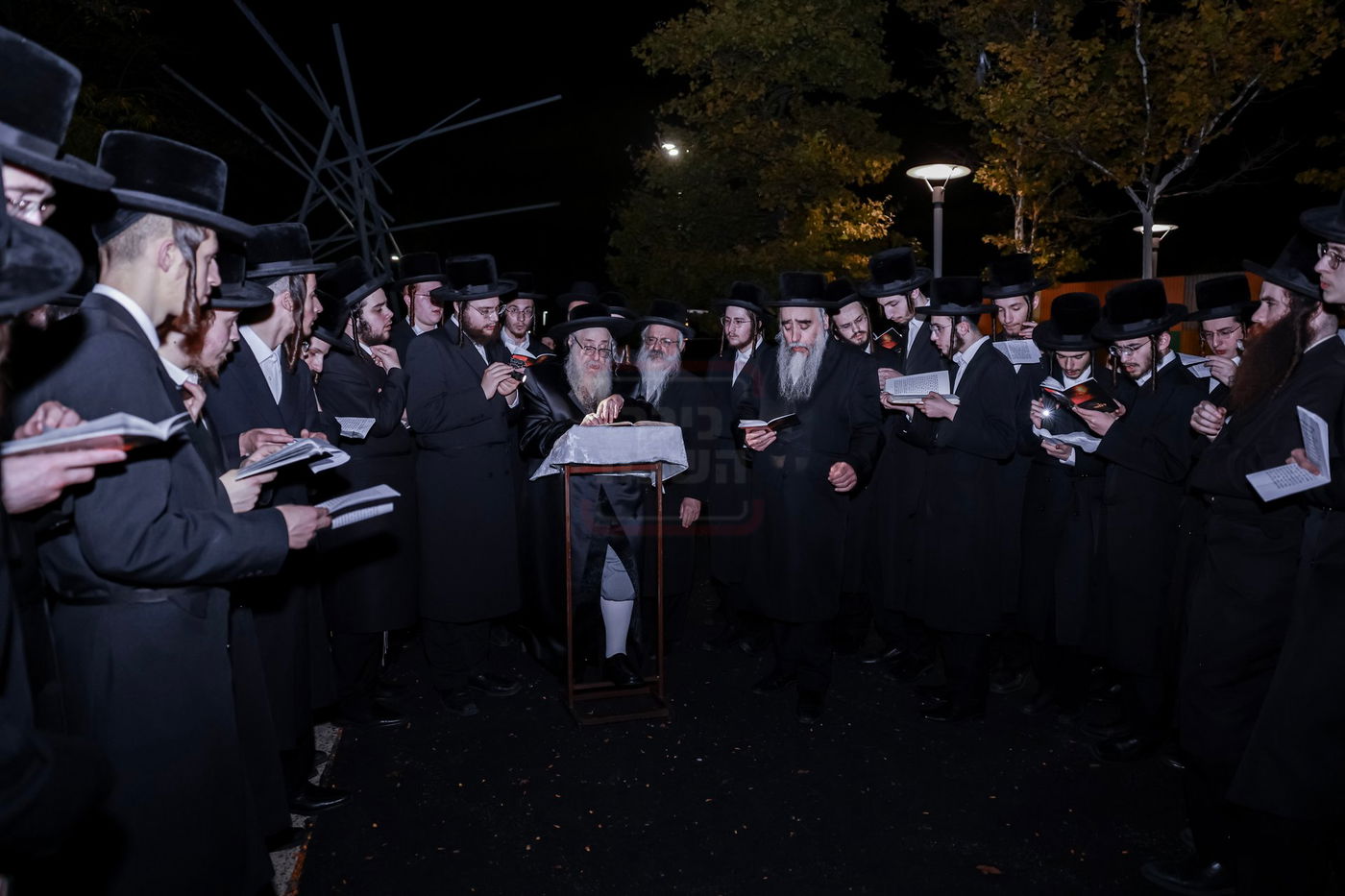 האדמו"ר מצאנז קלויזנבורג בתשליך