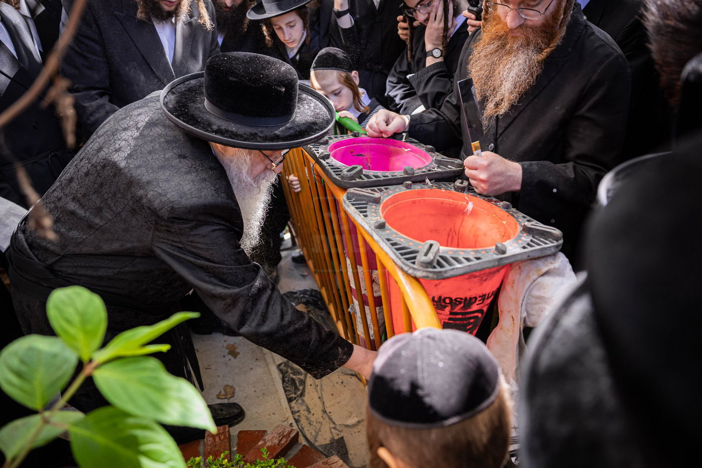 האדמו"ר מצאנז קלויזנבורג במנהג כפרות