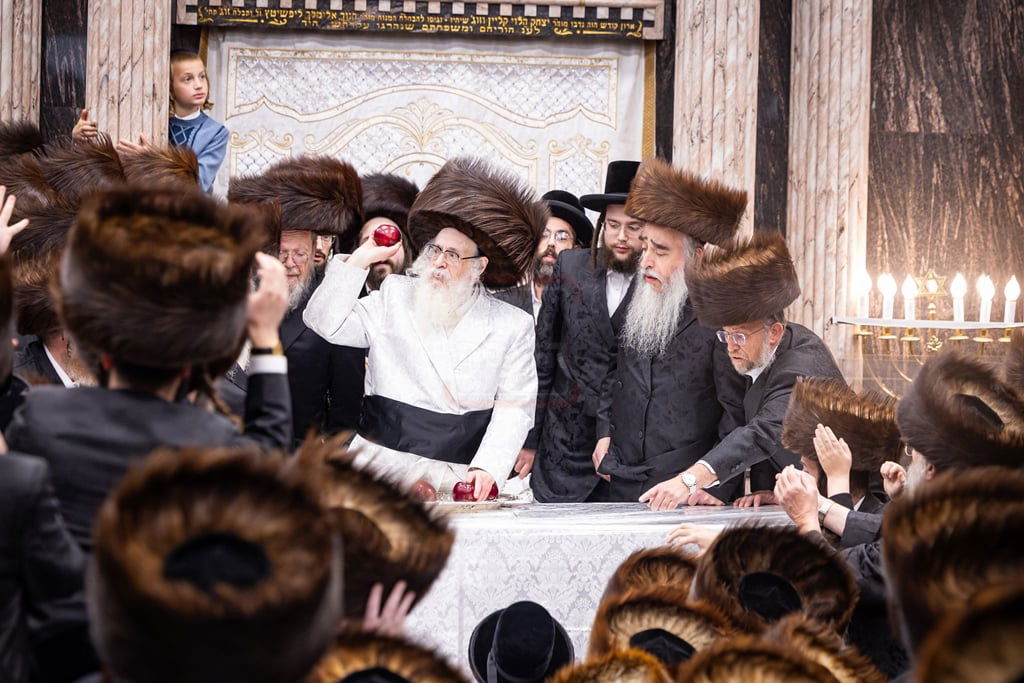 סוכות - הושענא רבה ומוצאי שמחת תורה בחצה"ק צאנז קלויזנבורג